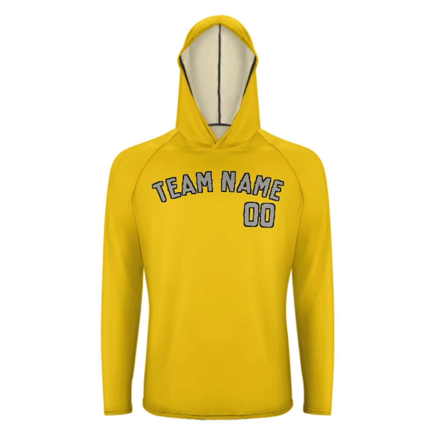 Na míru na míru zlaté šedé UV-hoodie