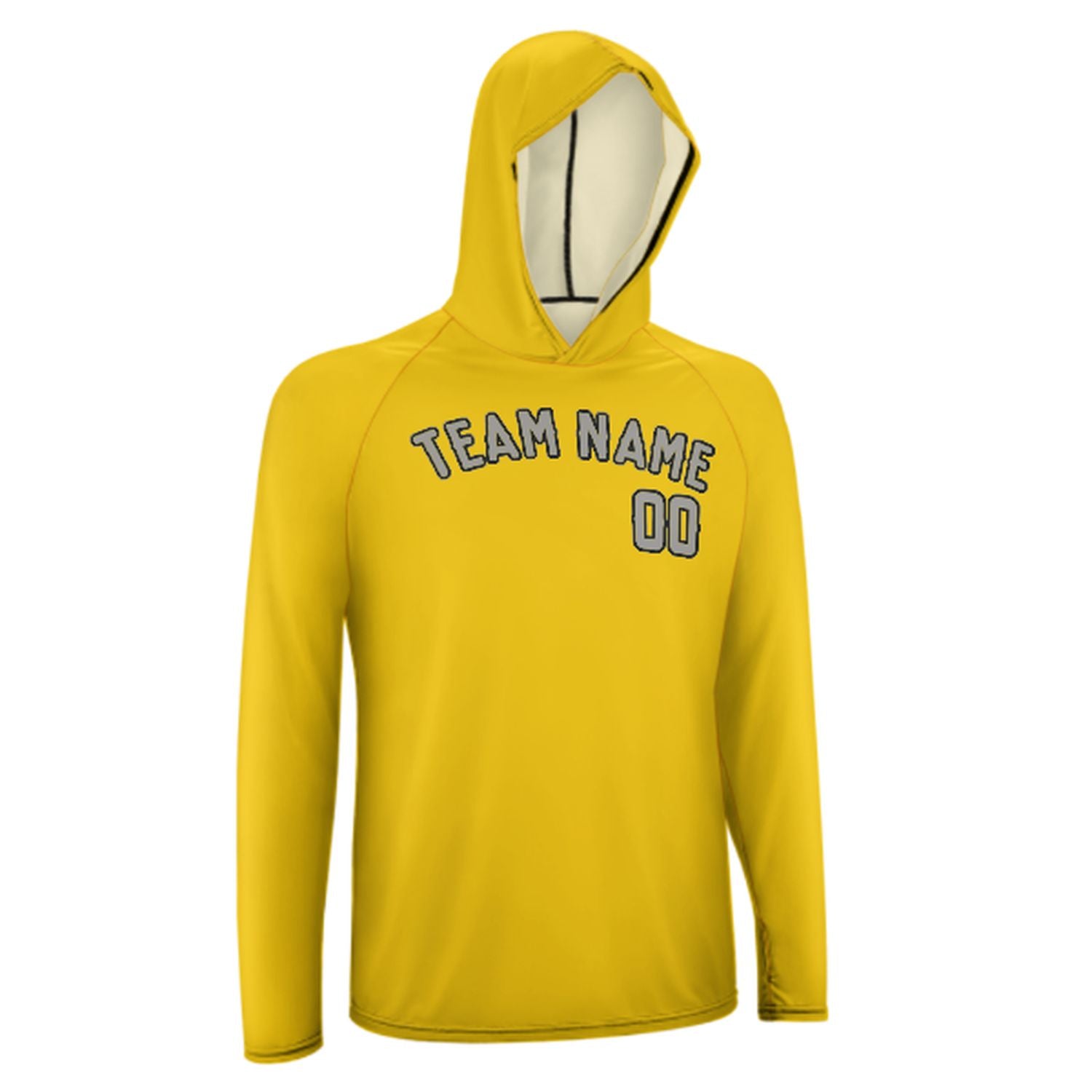 Na míru na míru zlaté šedé UV-hoodie