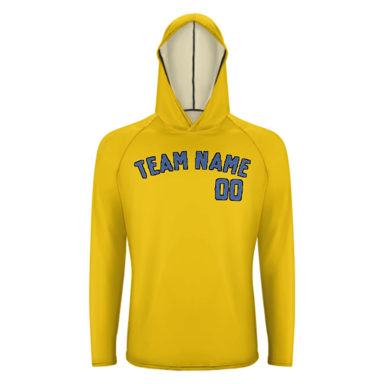 Na míru na míru zlaté oblohy Blue UV-Hoodie