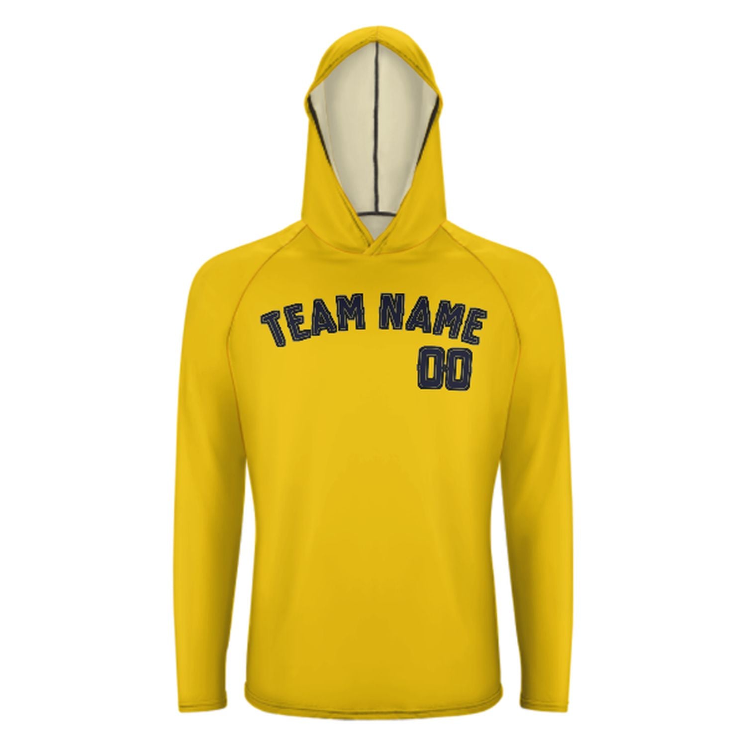 Na míru zlaté ocelové modré UV-hoodie