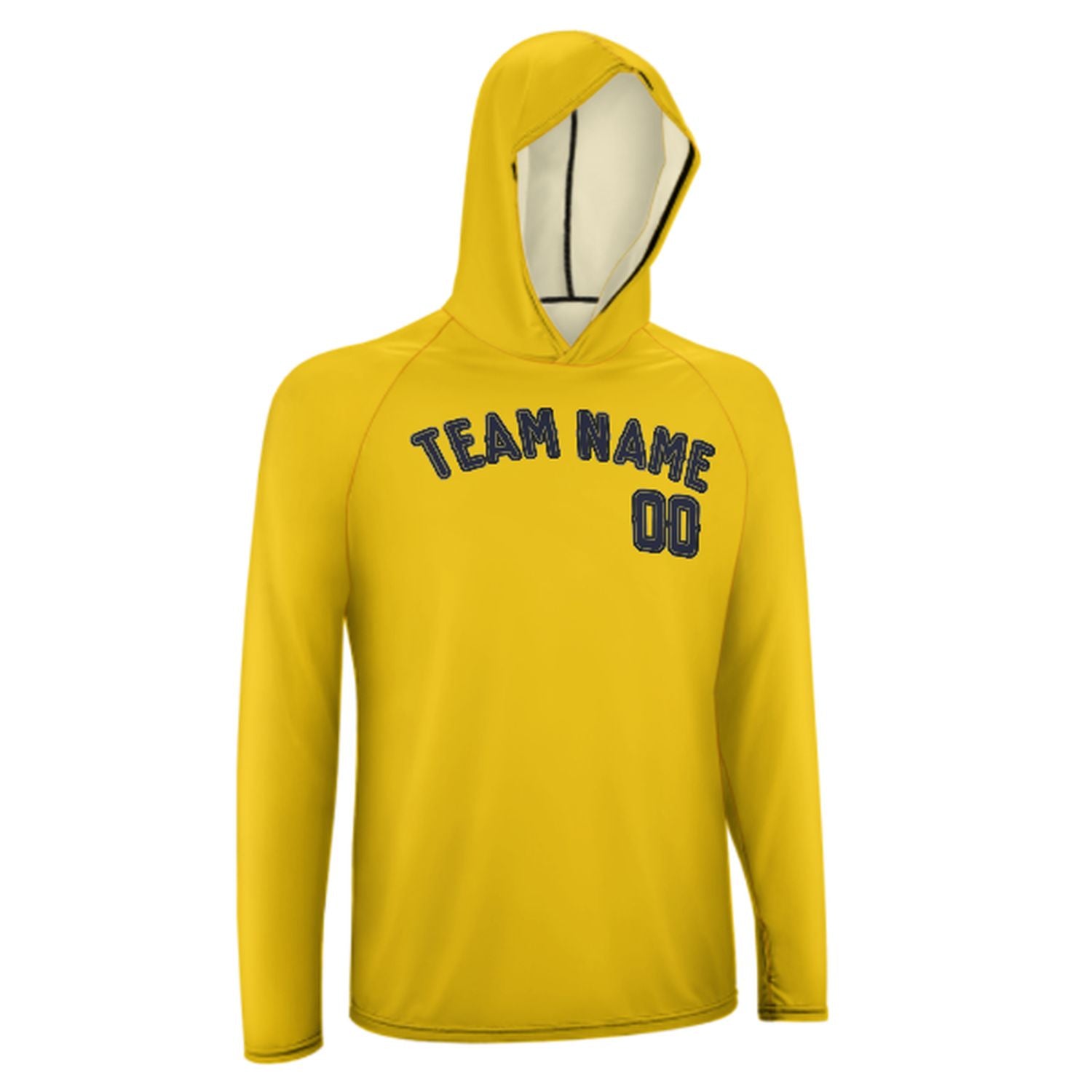 Na míru zlaté ocelové modré UV-hoodie