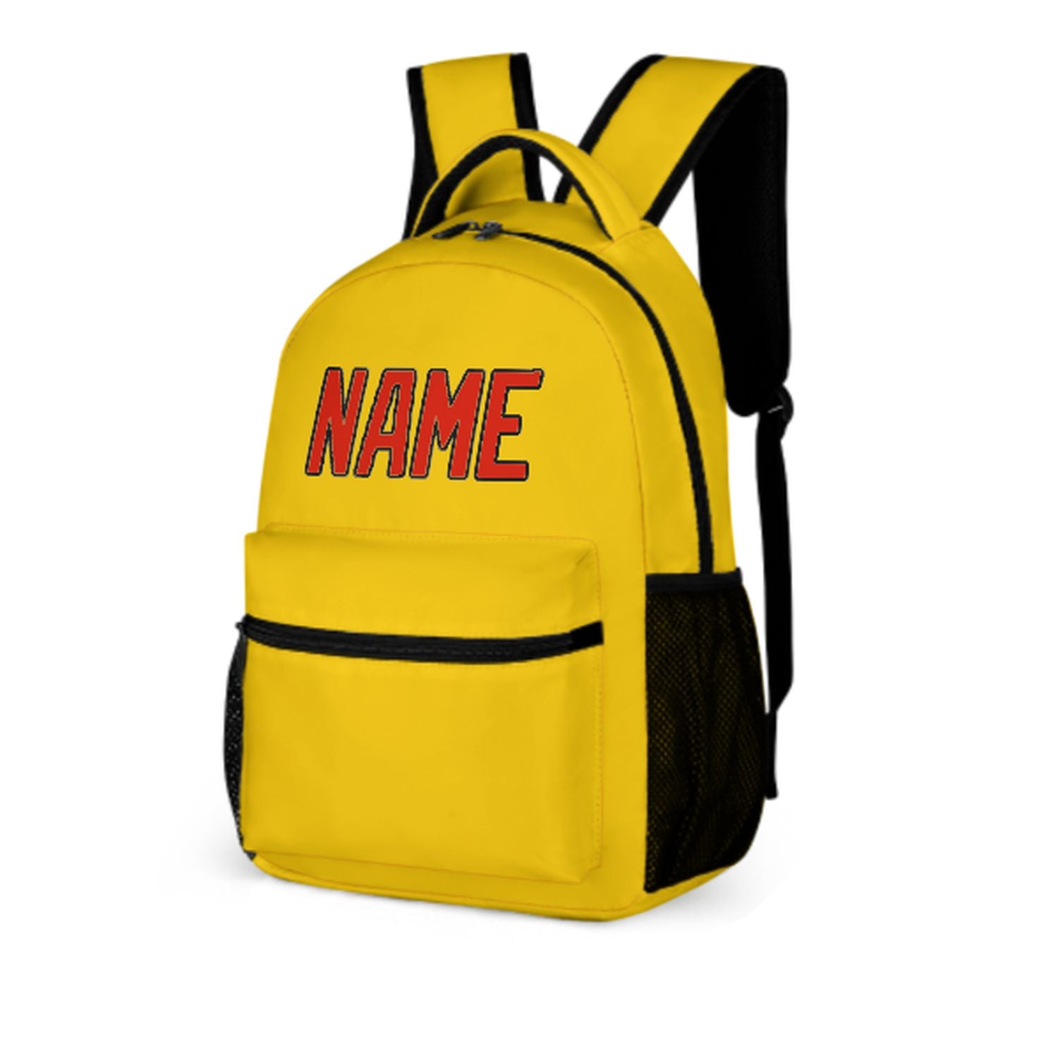 Maßgeschneidertes Gold Orangerot Kinderrucksack