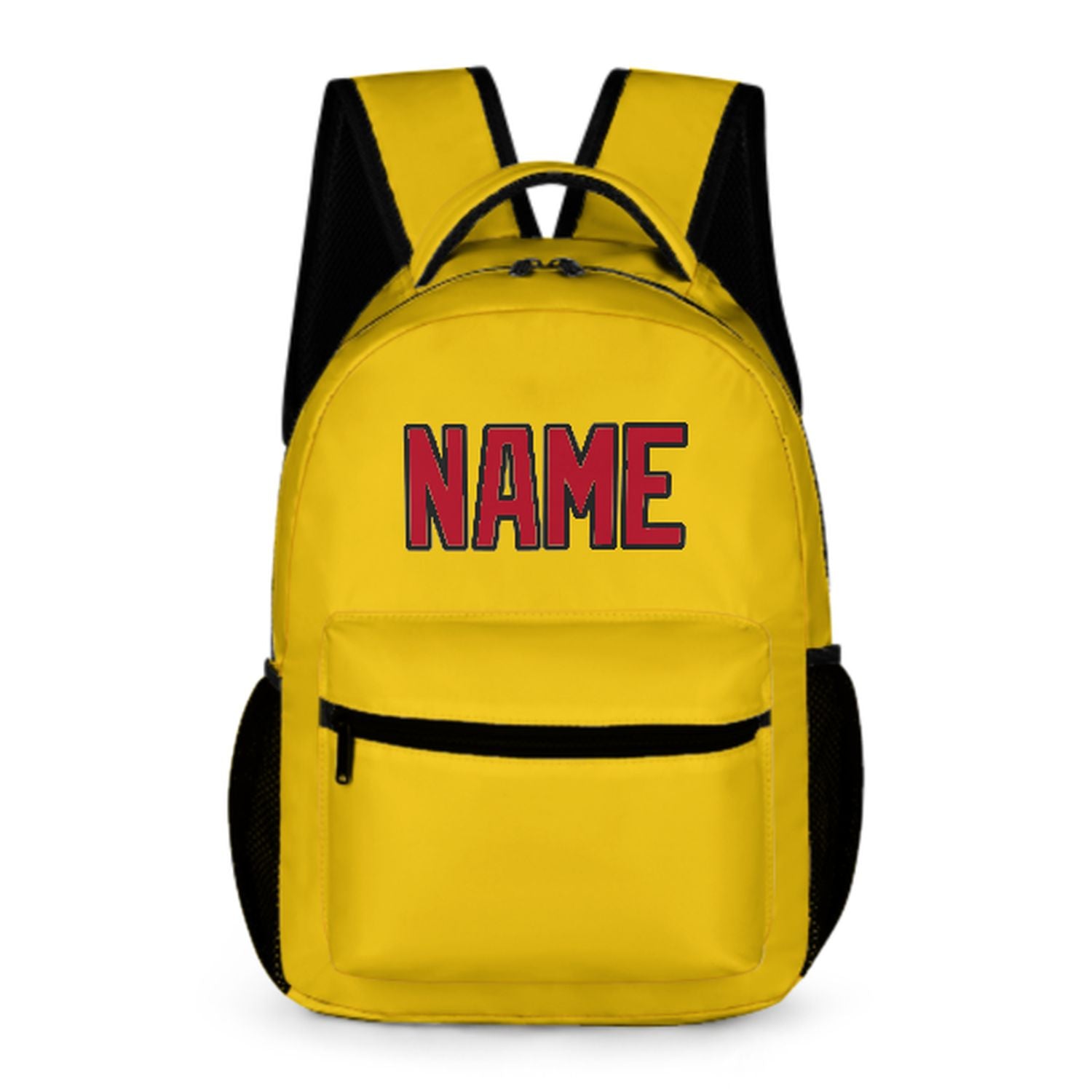 Zaino personalizzato per bambini color oro e rosso