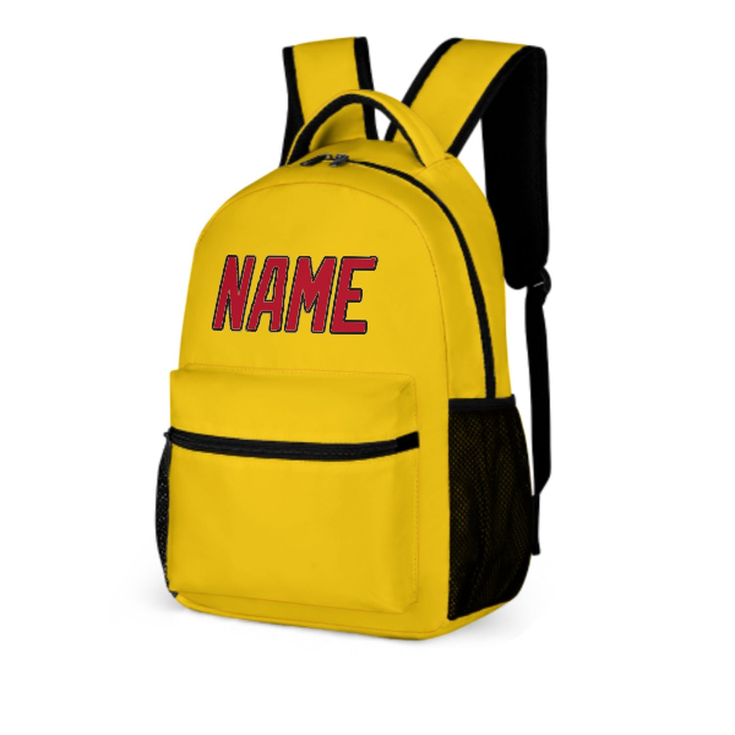 Zaino personalizzato per bambini color oro e rosso