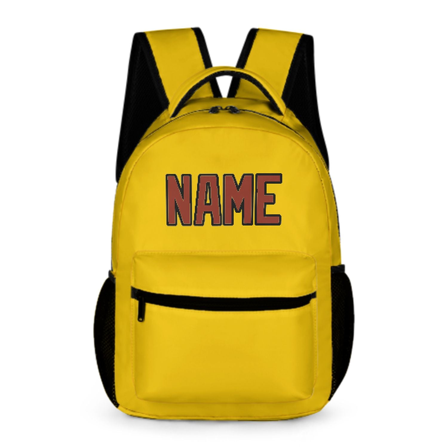 Zaino personalizzato per bambini color oro e corallo rosso