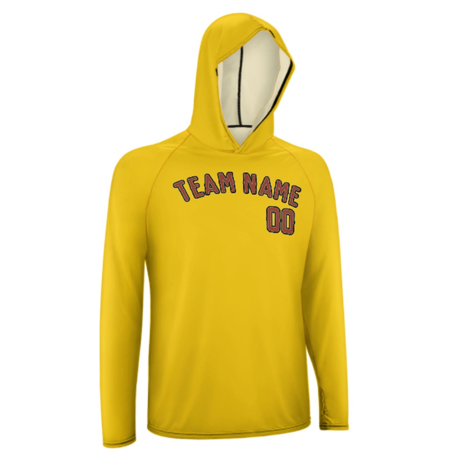Na míru zlaté korálové červené UV-hoodie