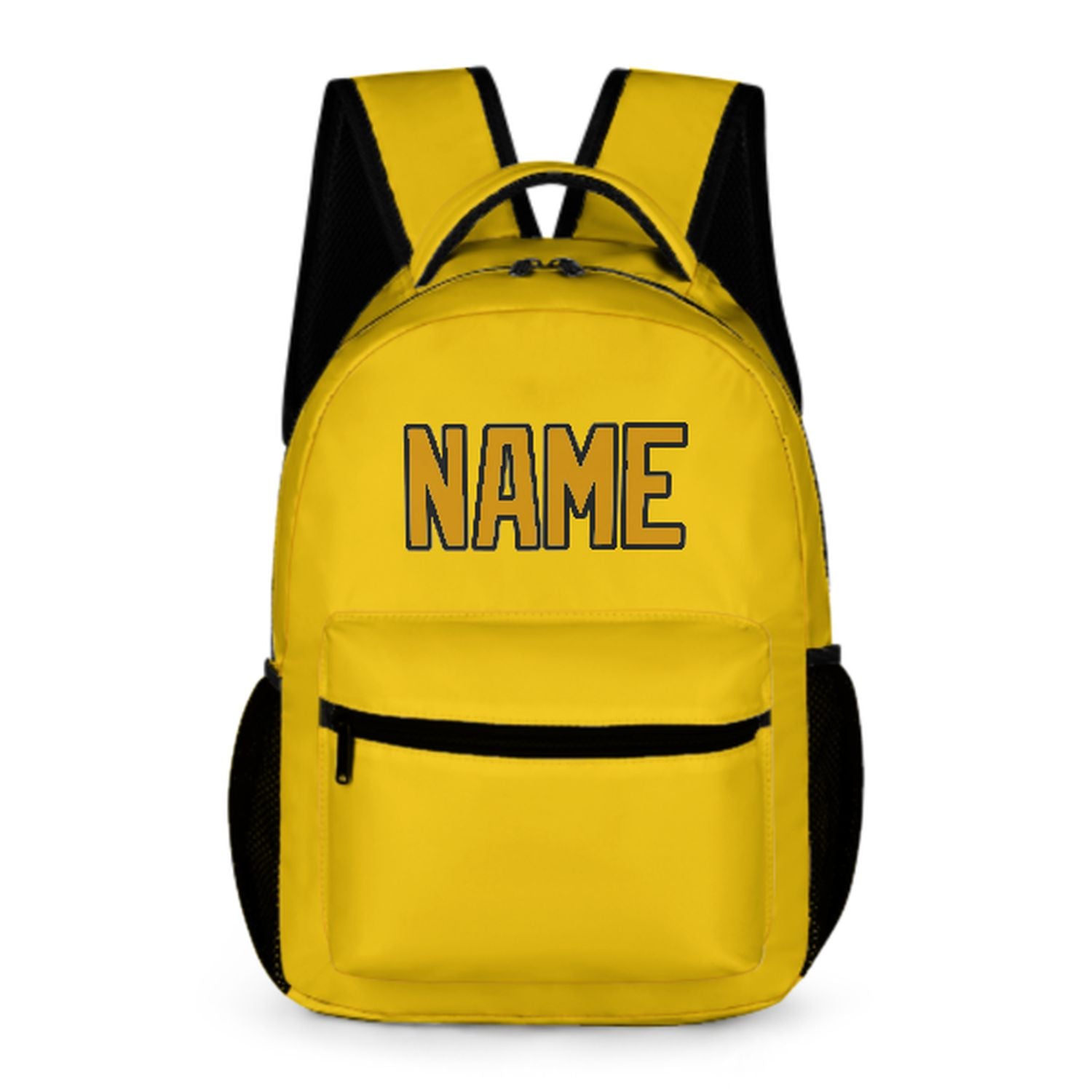 Zaino personalizzato per bambini color oro e giallo