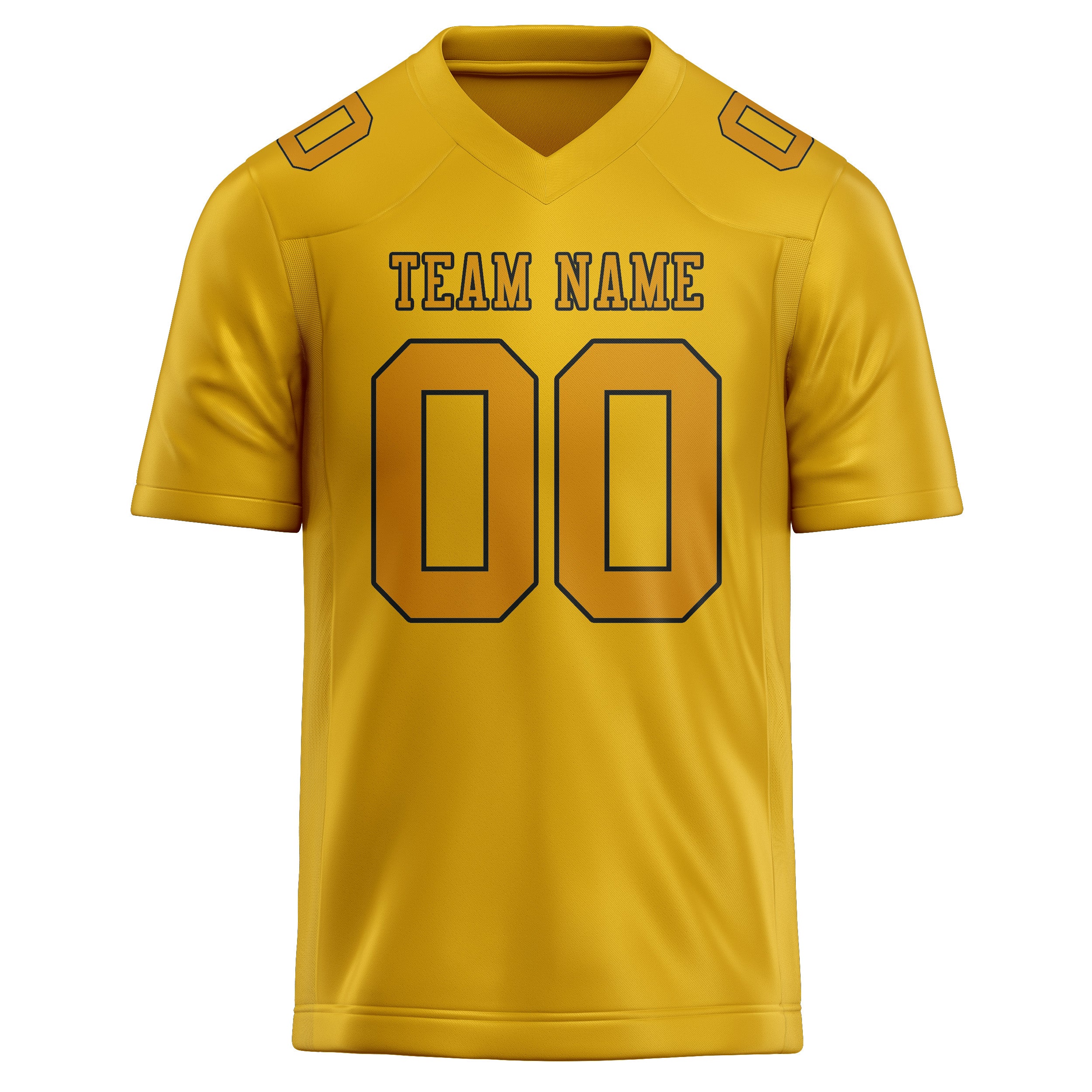 Maßgeschneidertes Professionelles Gold Gelb Rugbytrikot