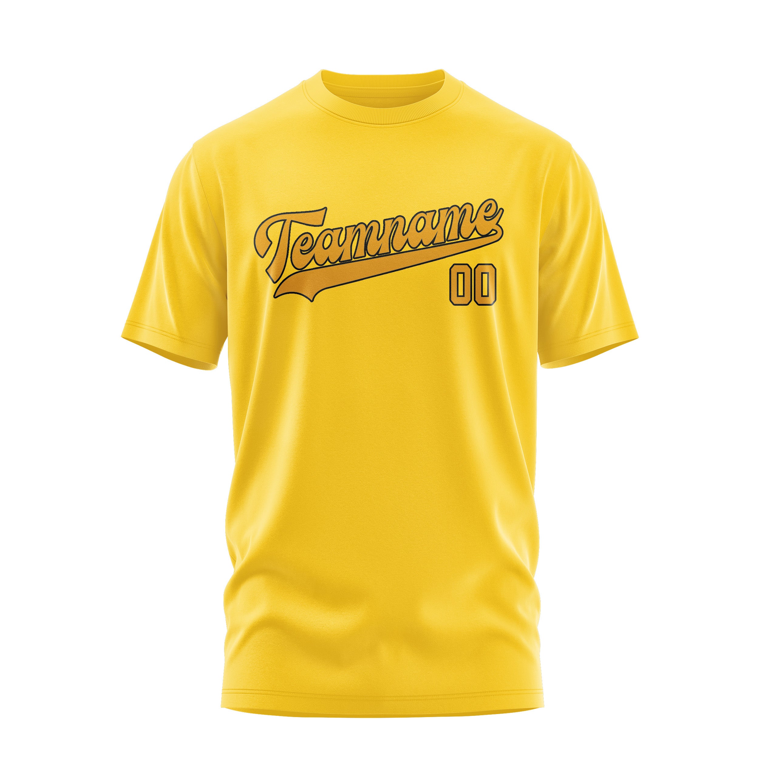 Maßgeschneidertes Gold Gelb T-Shirt