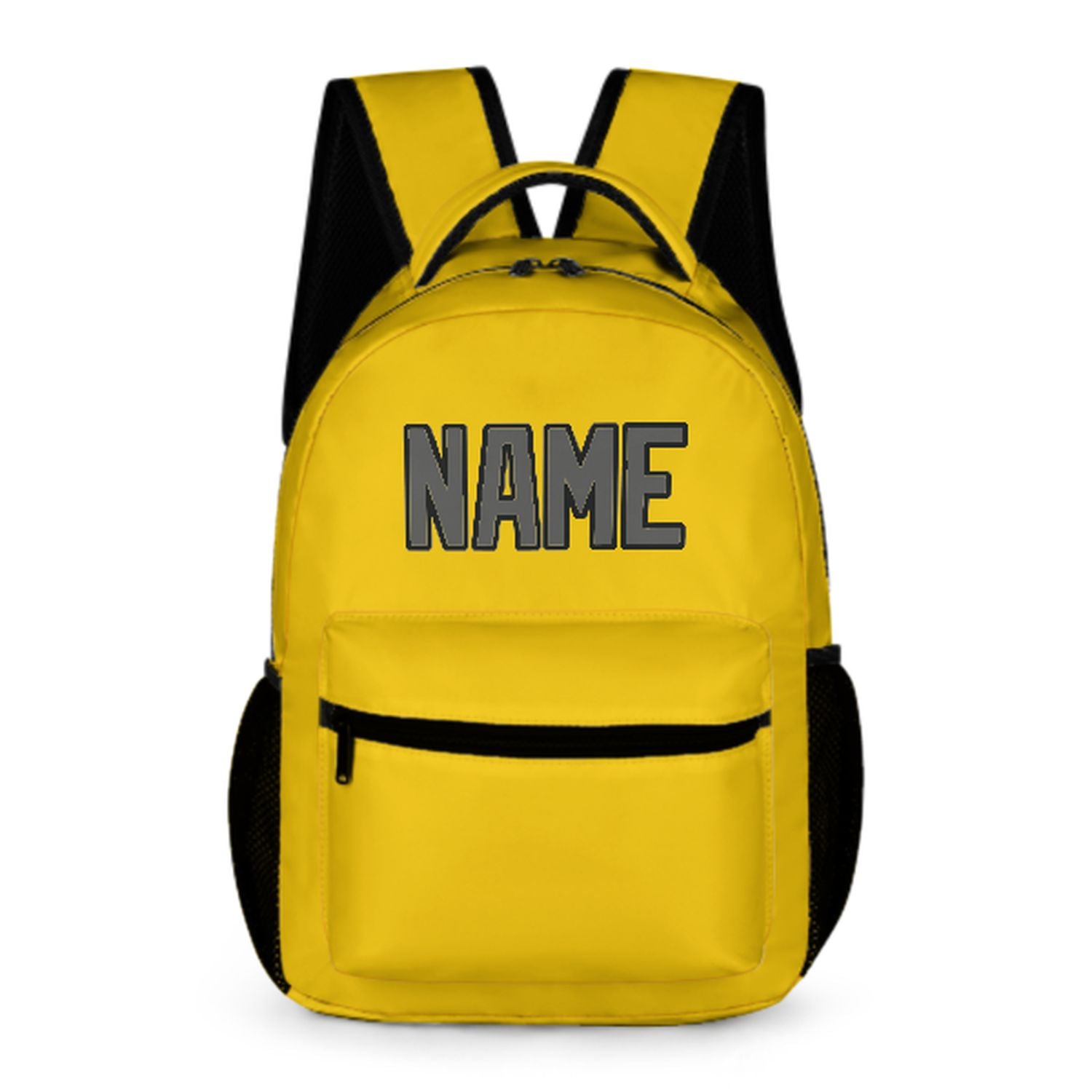 Zaino personalizzato per bambini color oro grigio scuro
