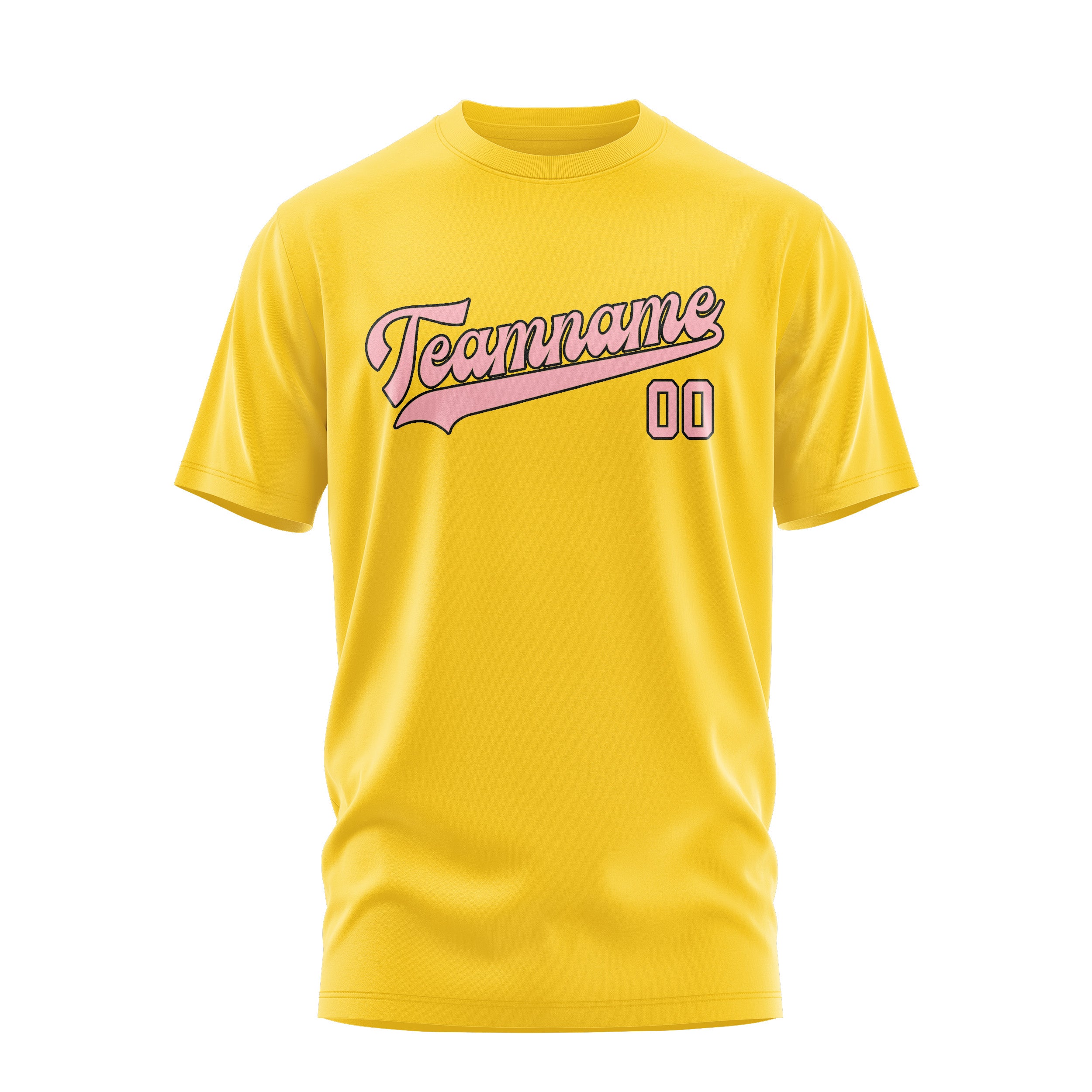 Maßgeschneidertes Gold Rosa T-Shirt