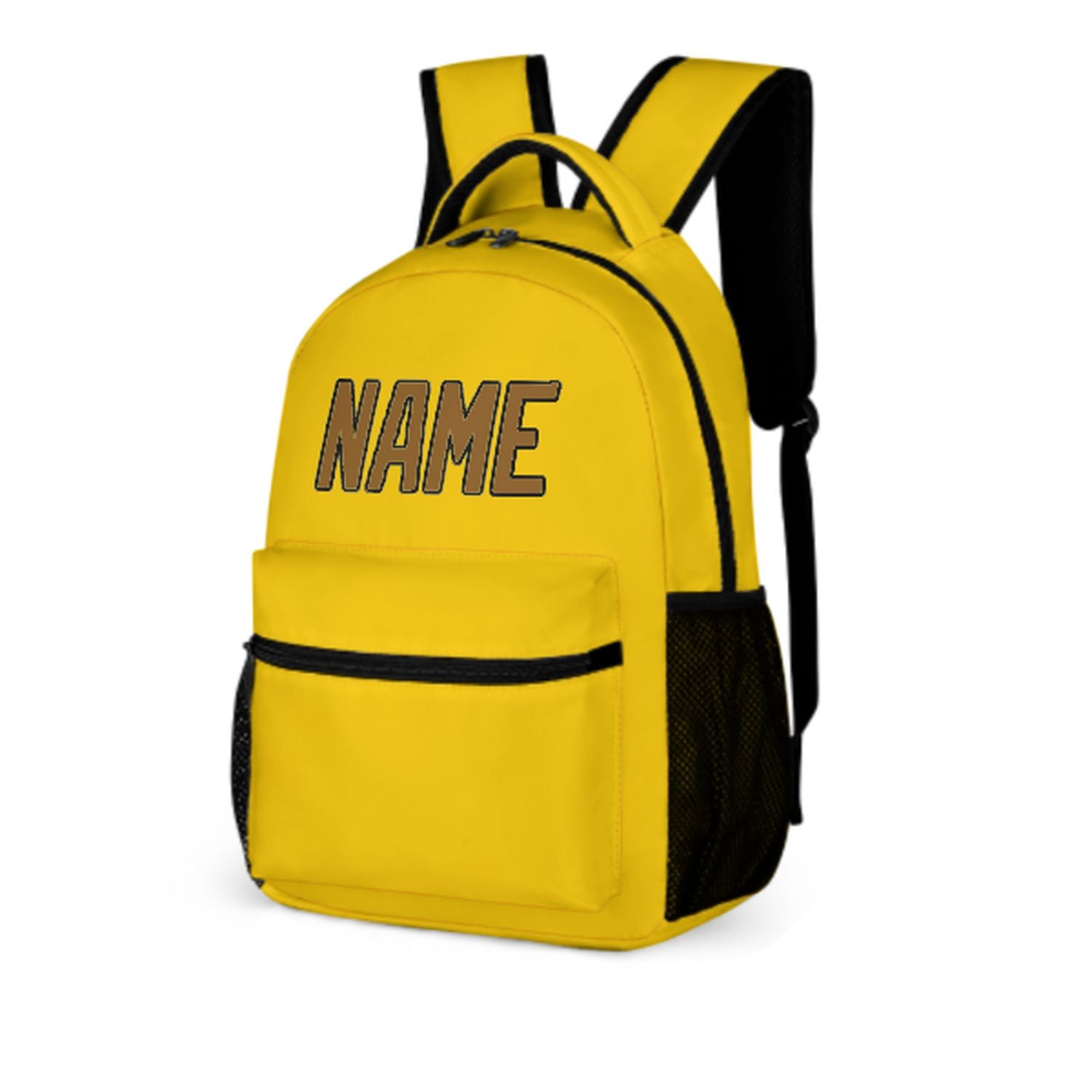 Zaino personalizzato per bambini color oro e cachi