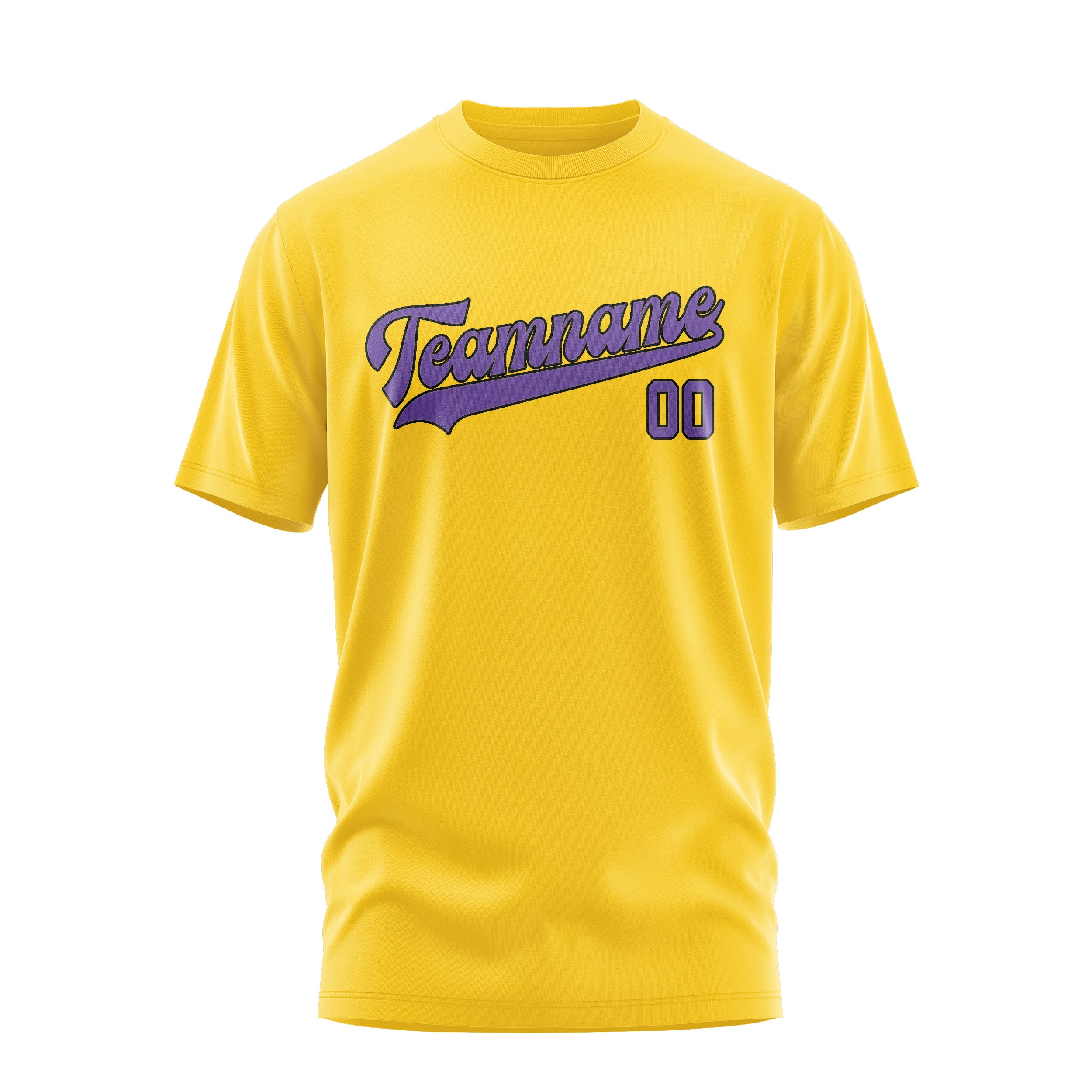 Maßgeschneidertes Gold Lavendel T-Shirt