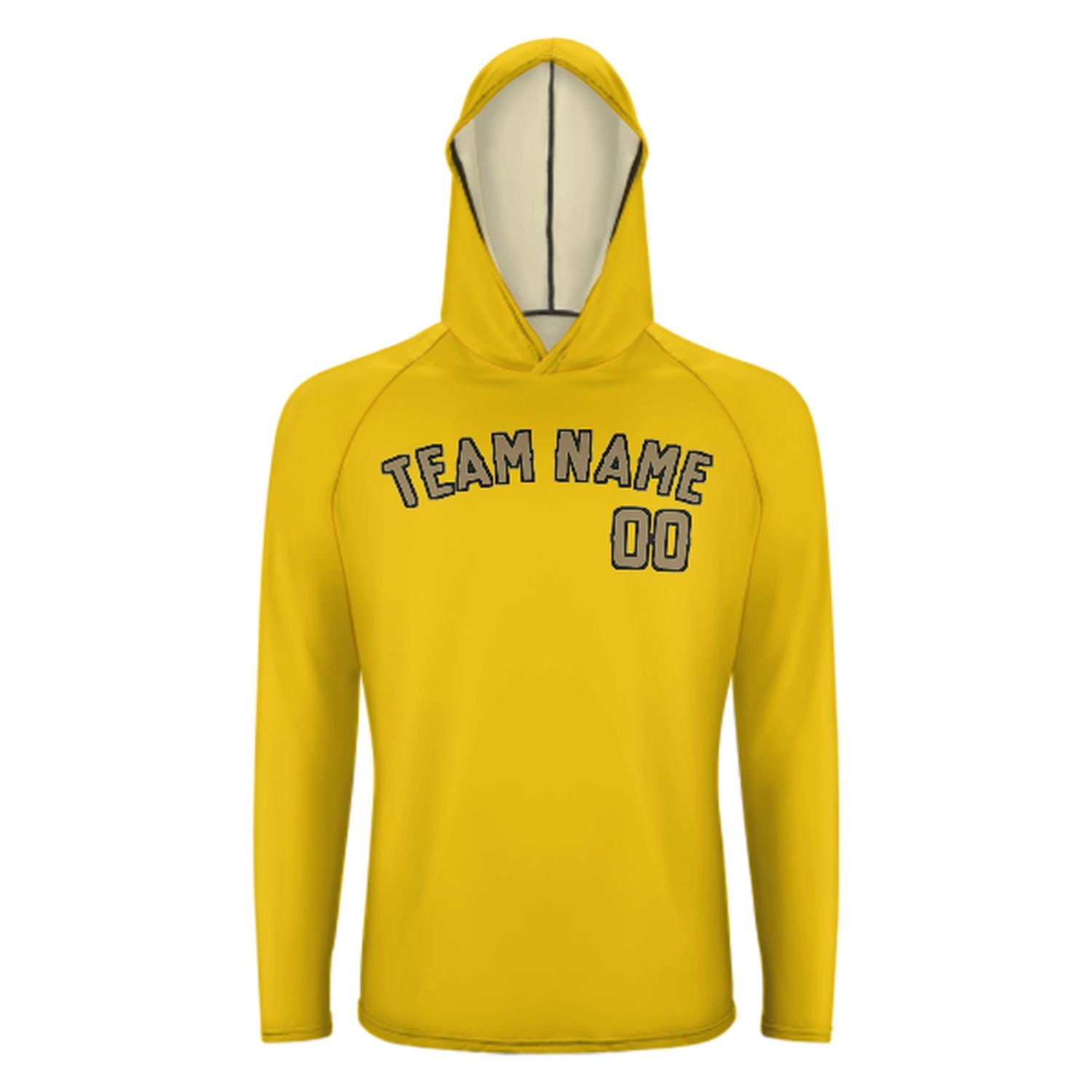 Na míru zlaté hellkhaki UV-hoodie