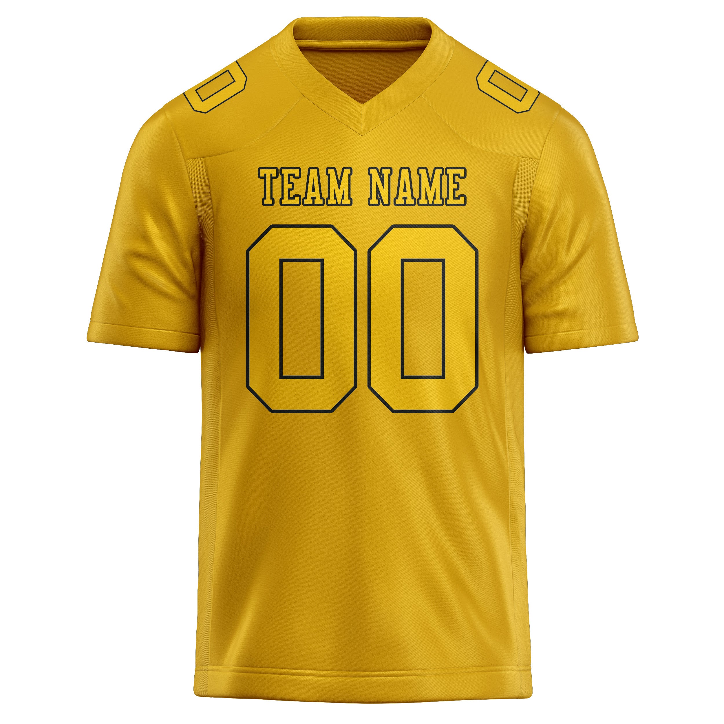Maßgeschneidertes Professionelles Gold Gold Rugbytrikot