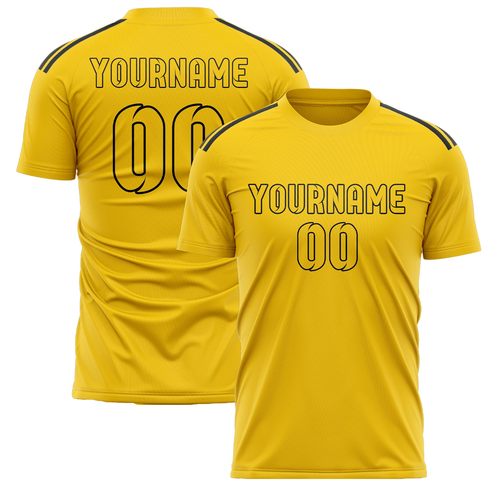 Benutzerdefiniertes Professionelles Gold Gold Fußballtrikot