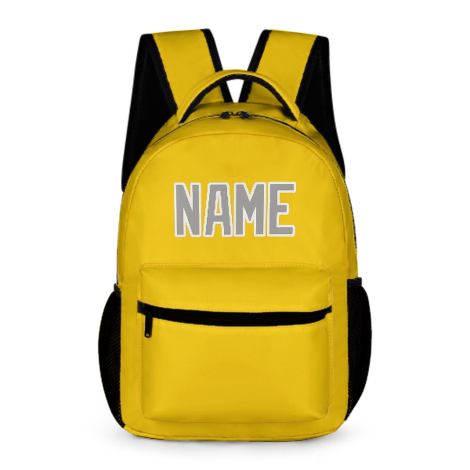 Zaino personalizzato per bambini color oro e grigio