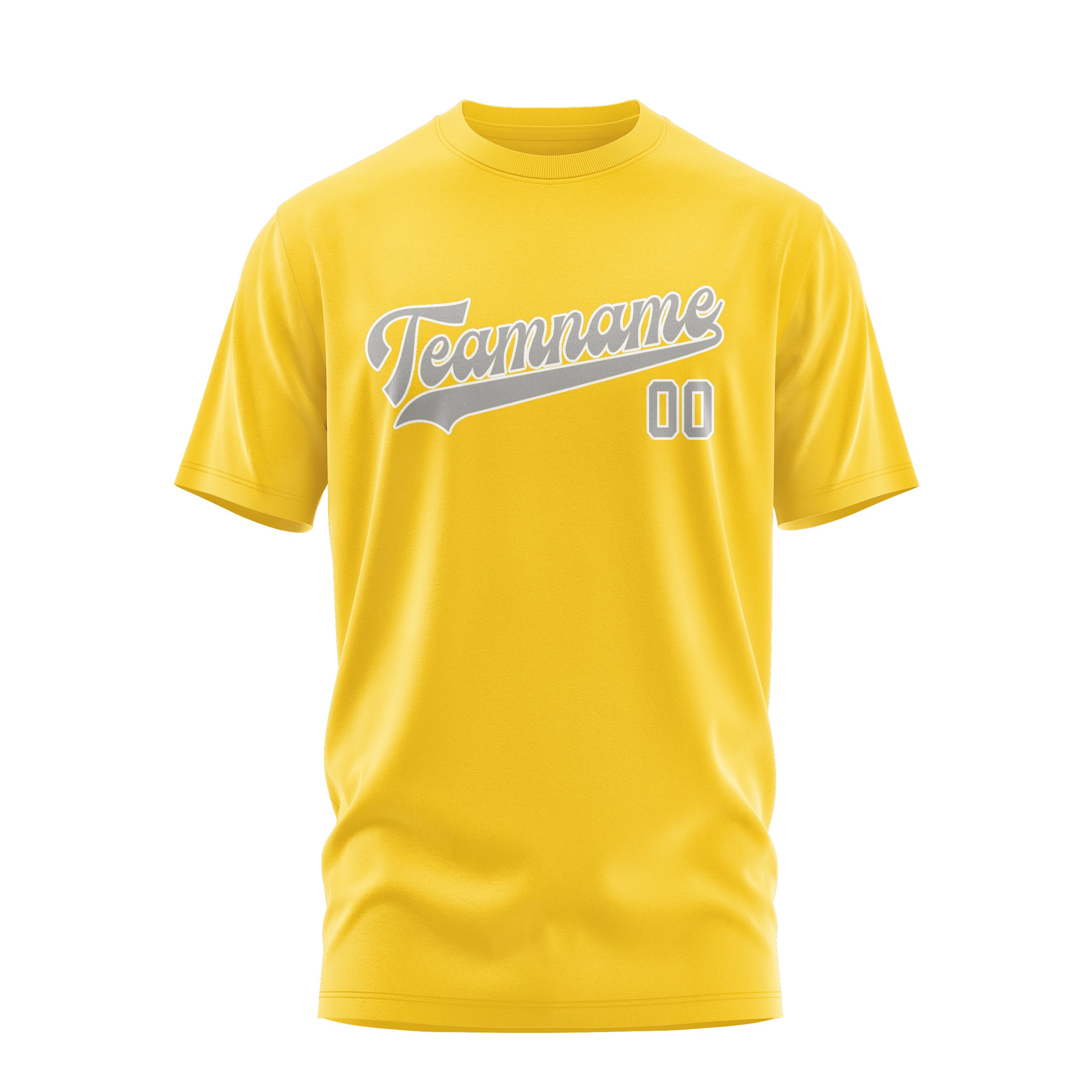 Maßgeschneidertes Gold Grau T-Shirt