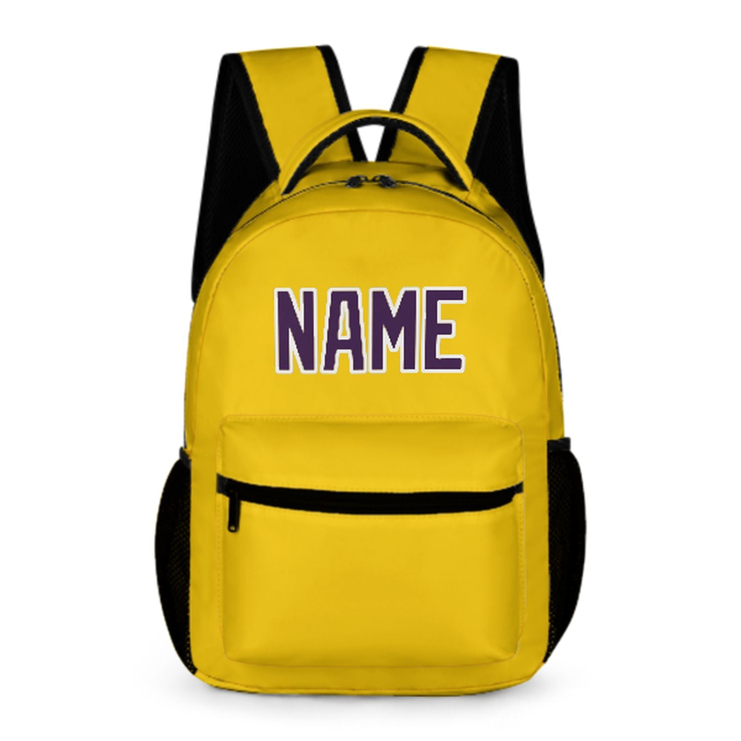 Zaino personalizzato per bambini color oro e viola