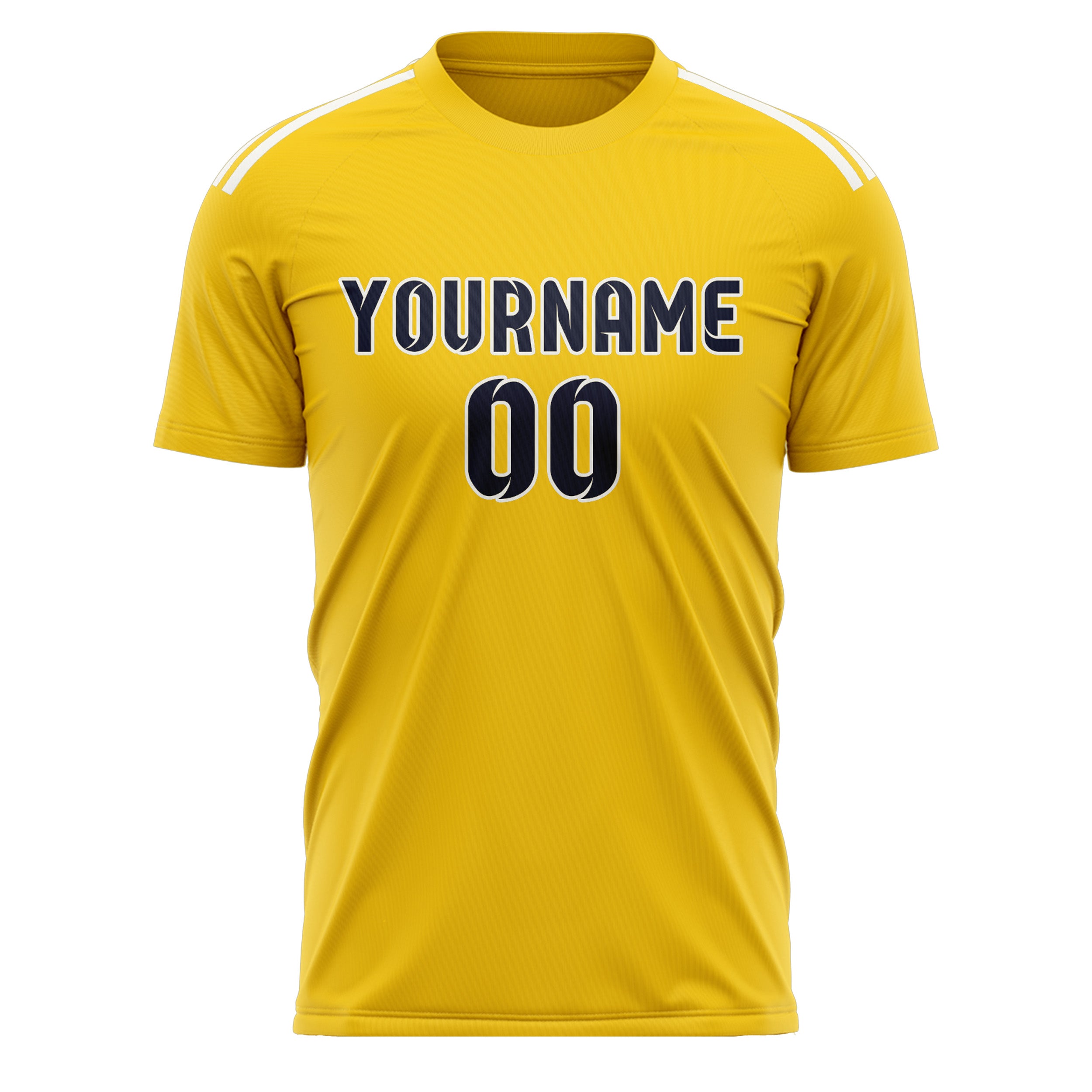 Benutzerdefiniertes Professionelles Gold Stahlblau Fußballtrikot