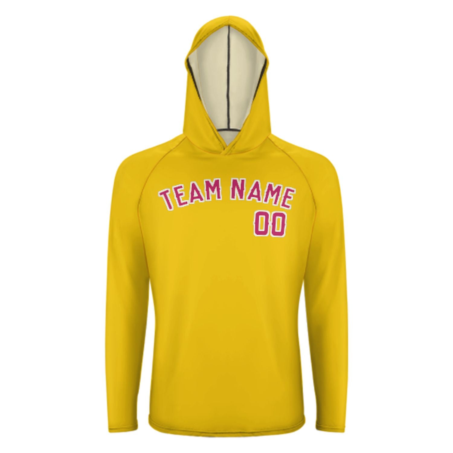Maßgeschneidertes Gold Rosarot UV-Hoodie