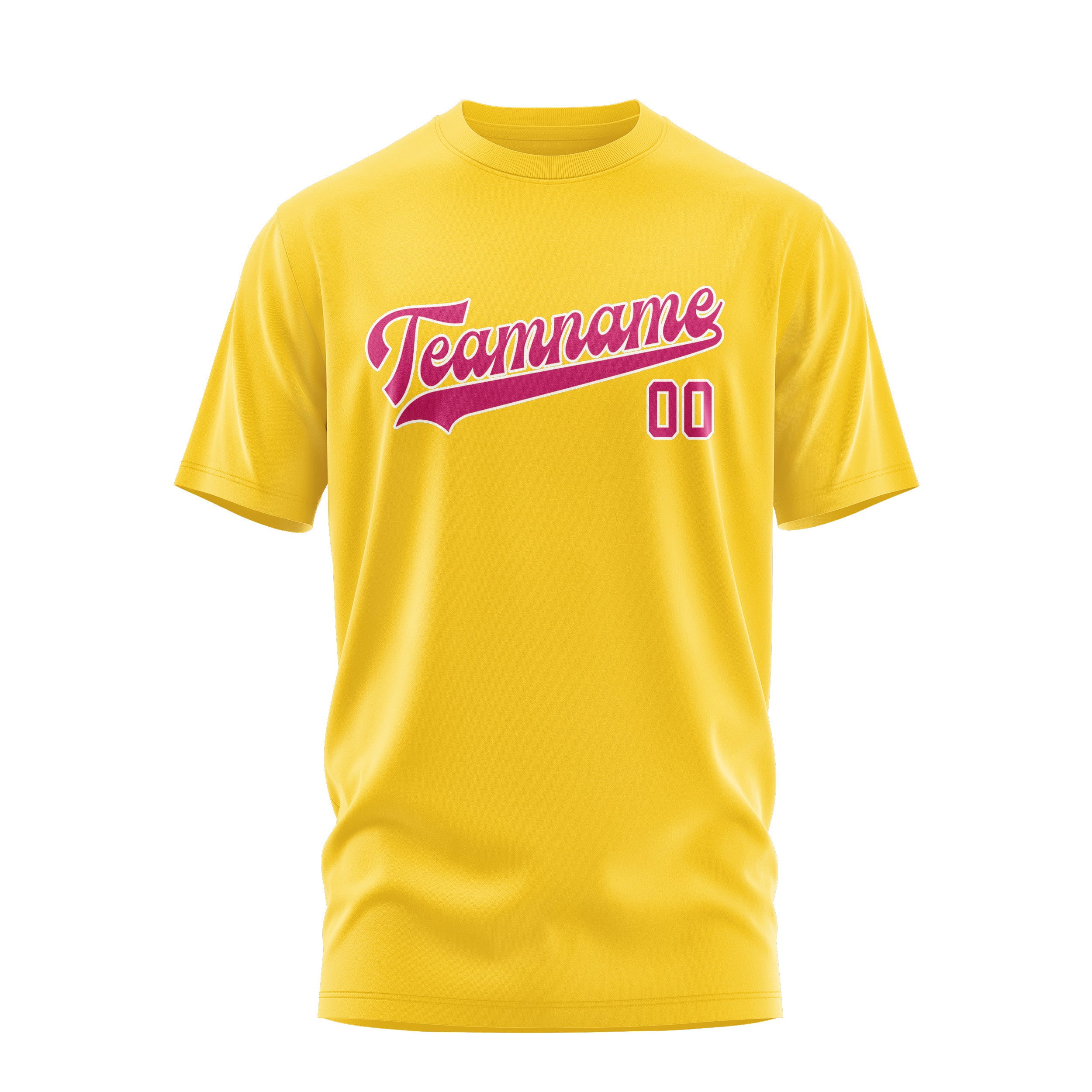Maßgeschneidertes Gold Rosarot T-Shirt