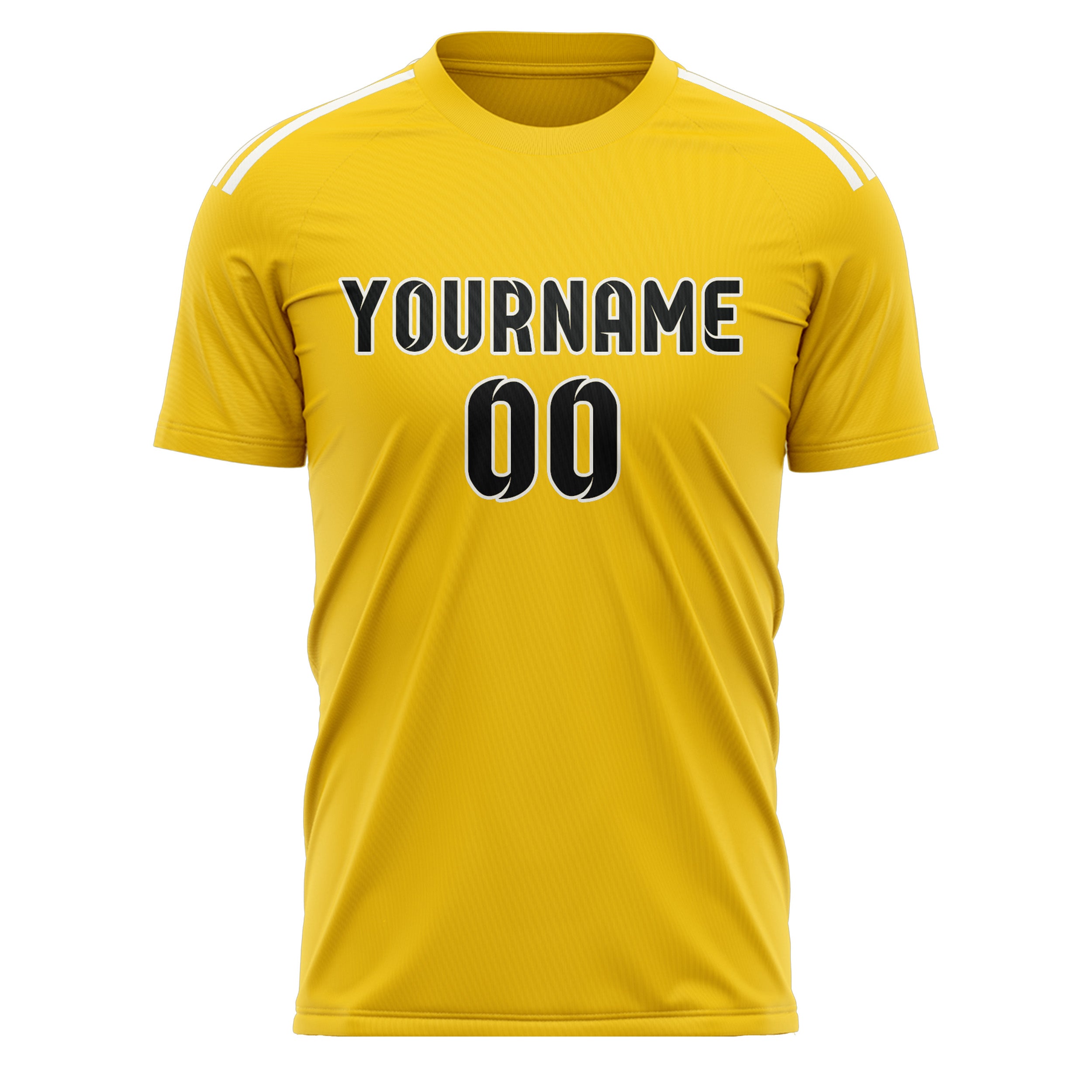 Benutzerdefiniertes Professionelles Gold Schwarz Fußballtrikot