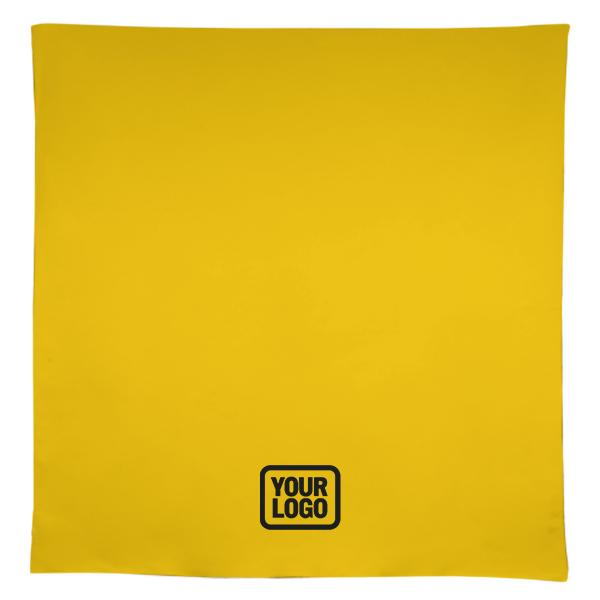 Maßgeschneidertes Gold Weiß Quadratische Tischdecke