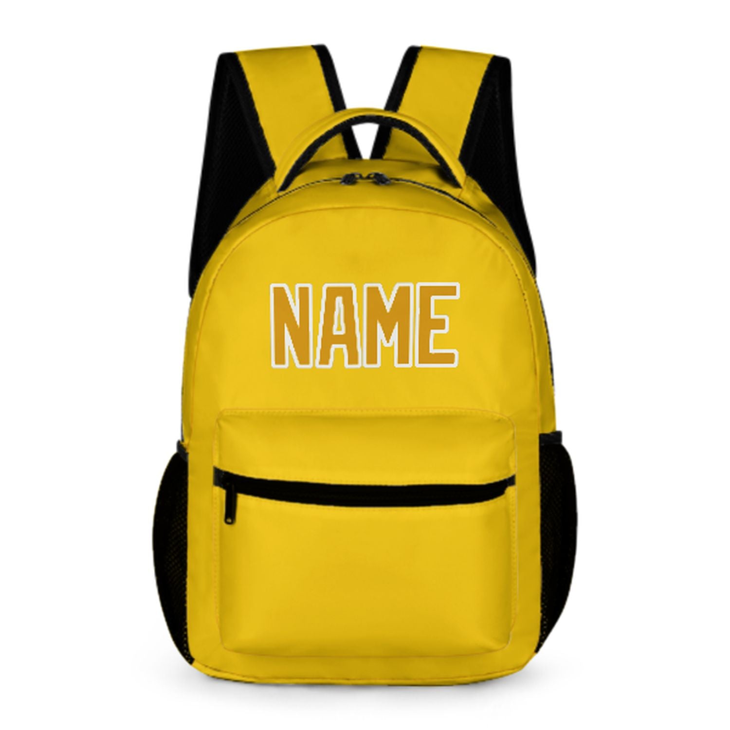 Zaino personalizzato per bambini color oro e giallo