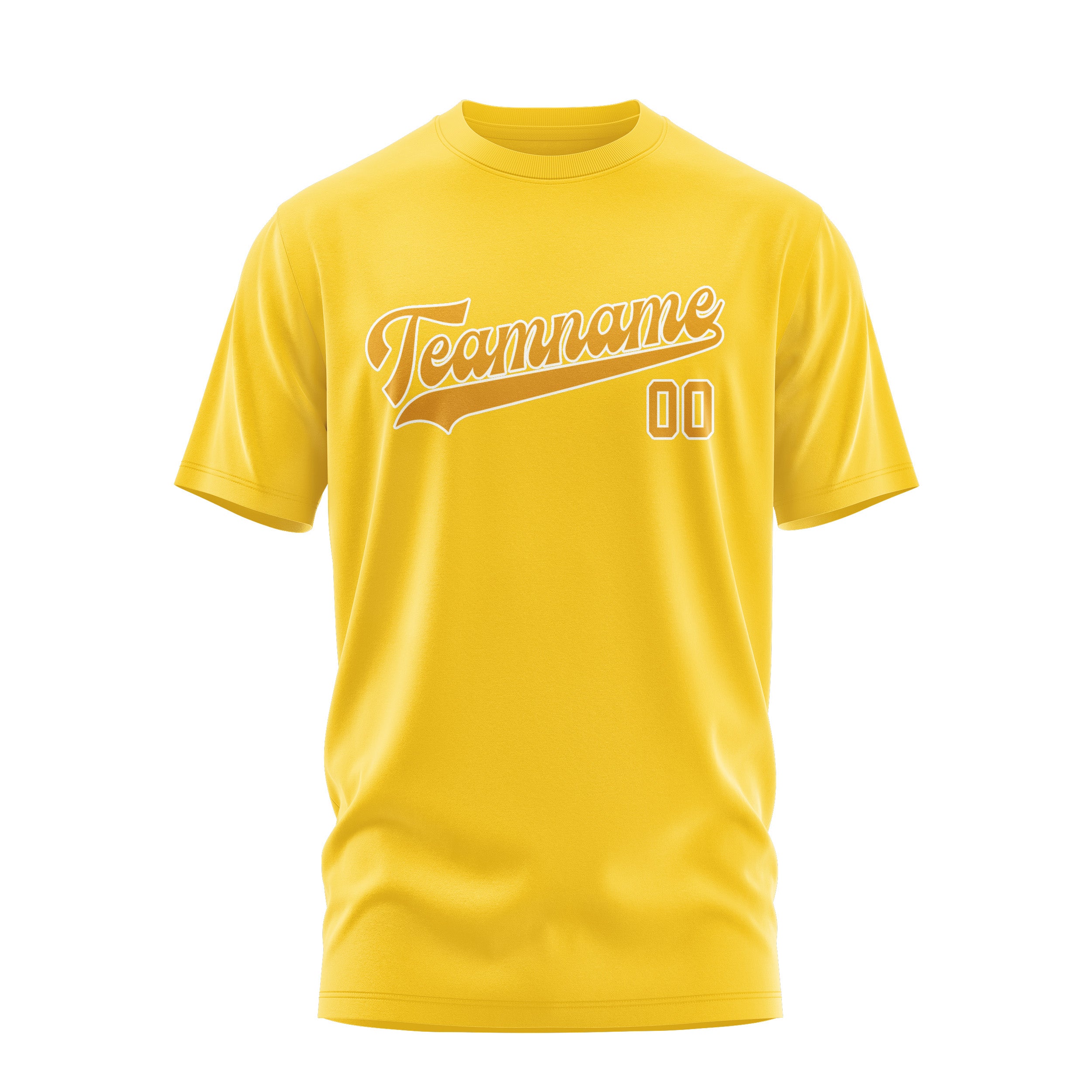 Maßgeschneidertes Gold Gelb T-Shirt