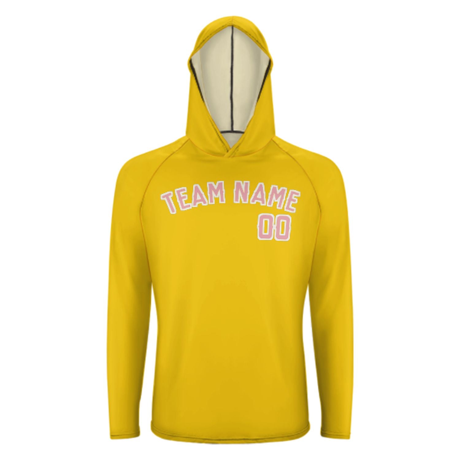 Maßgeschneidertes Gold Rosa UV-Hoodie
