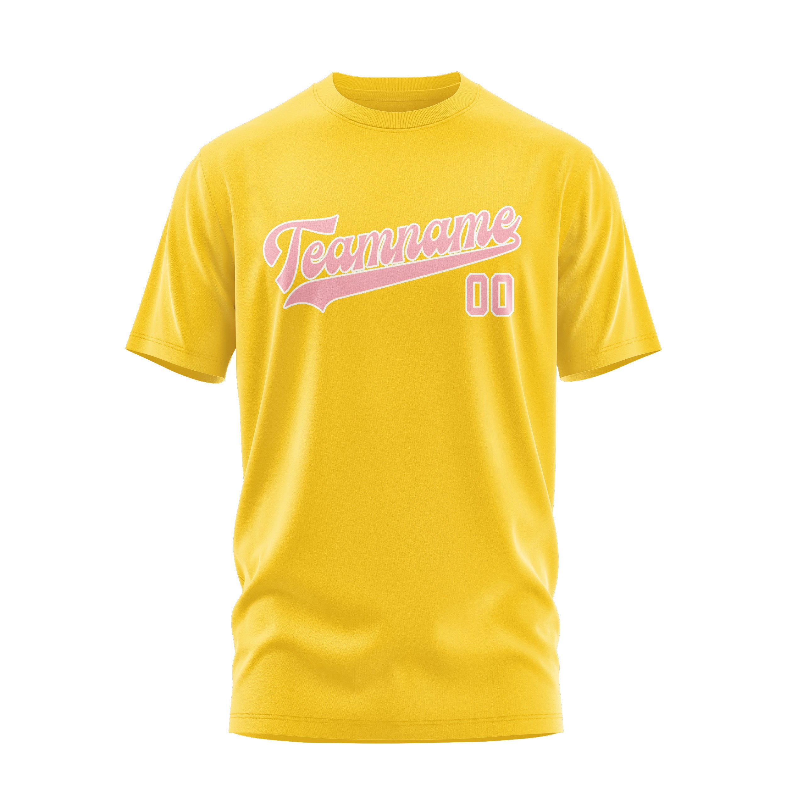 Maßgeschneidertes Gold Rosa T-Shirt