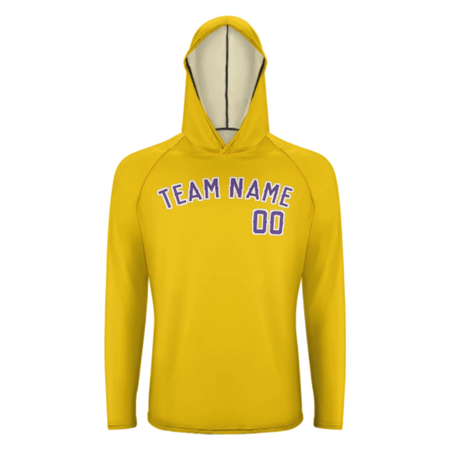 Maßgeschneidertes Gold Lavendel UV-Hoodie