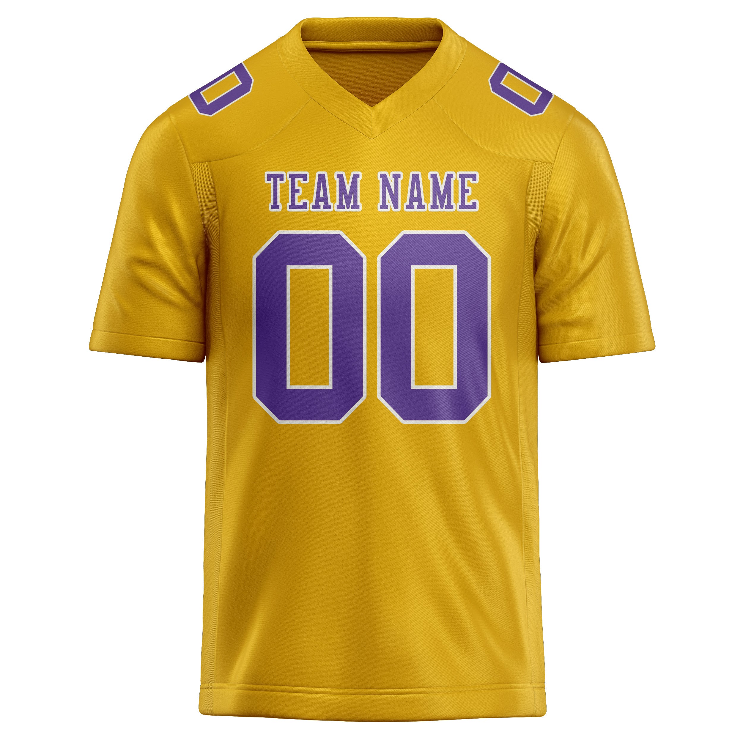 Maglia da rugby personalizzata color oro lavanda professionale