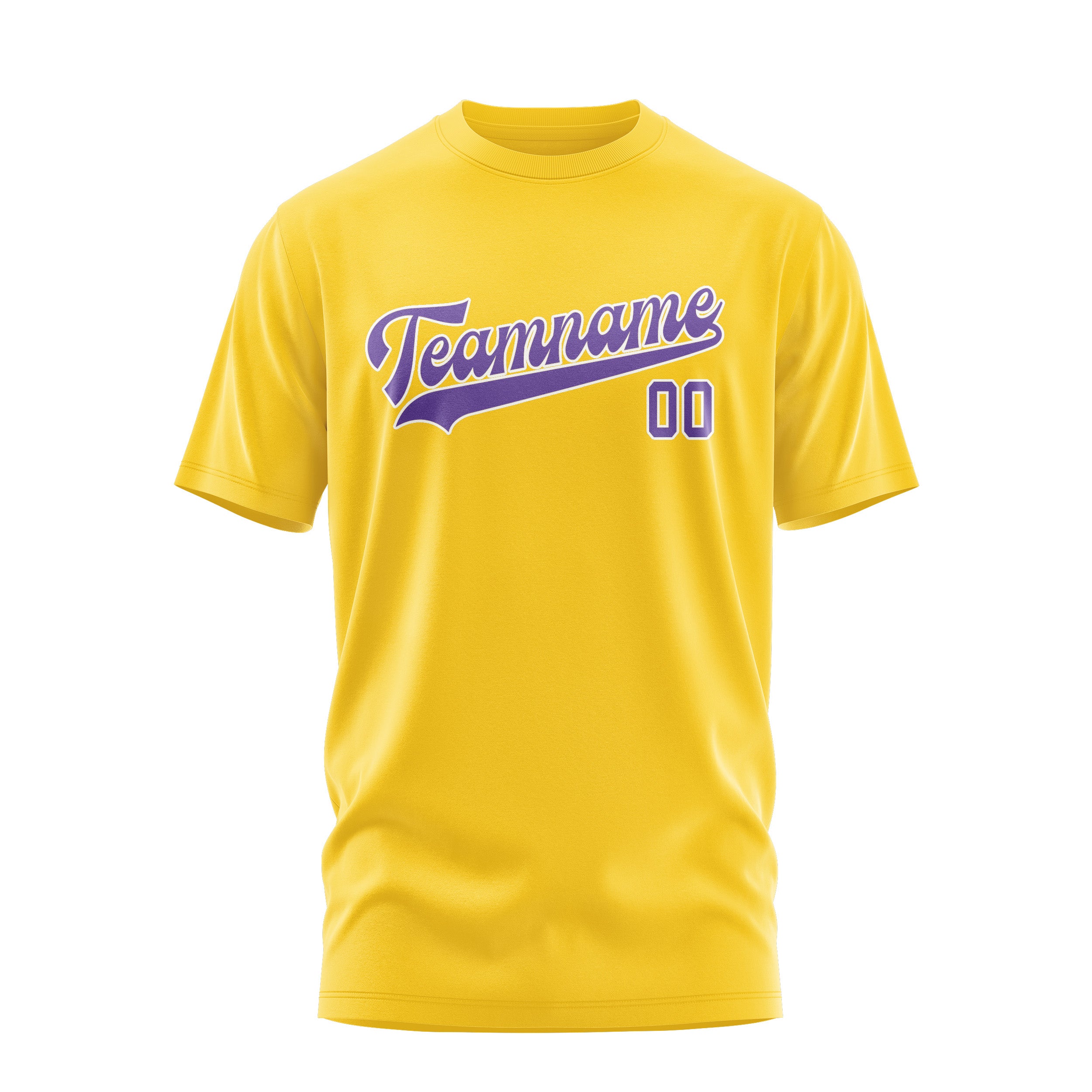 Maßgeschneidertes Gold Lavendel T-Shirt