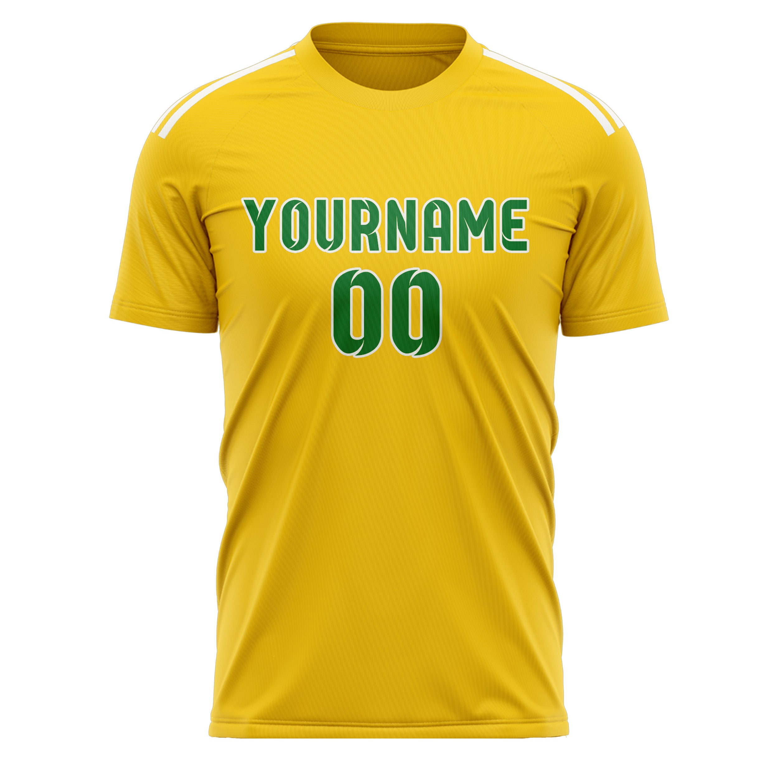 Benutzerdefiniertes Professionelles Gold Smaragdgrün Fußballtrikot