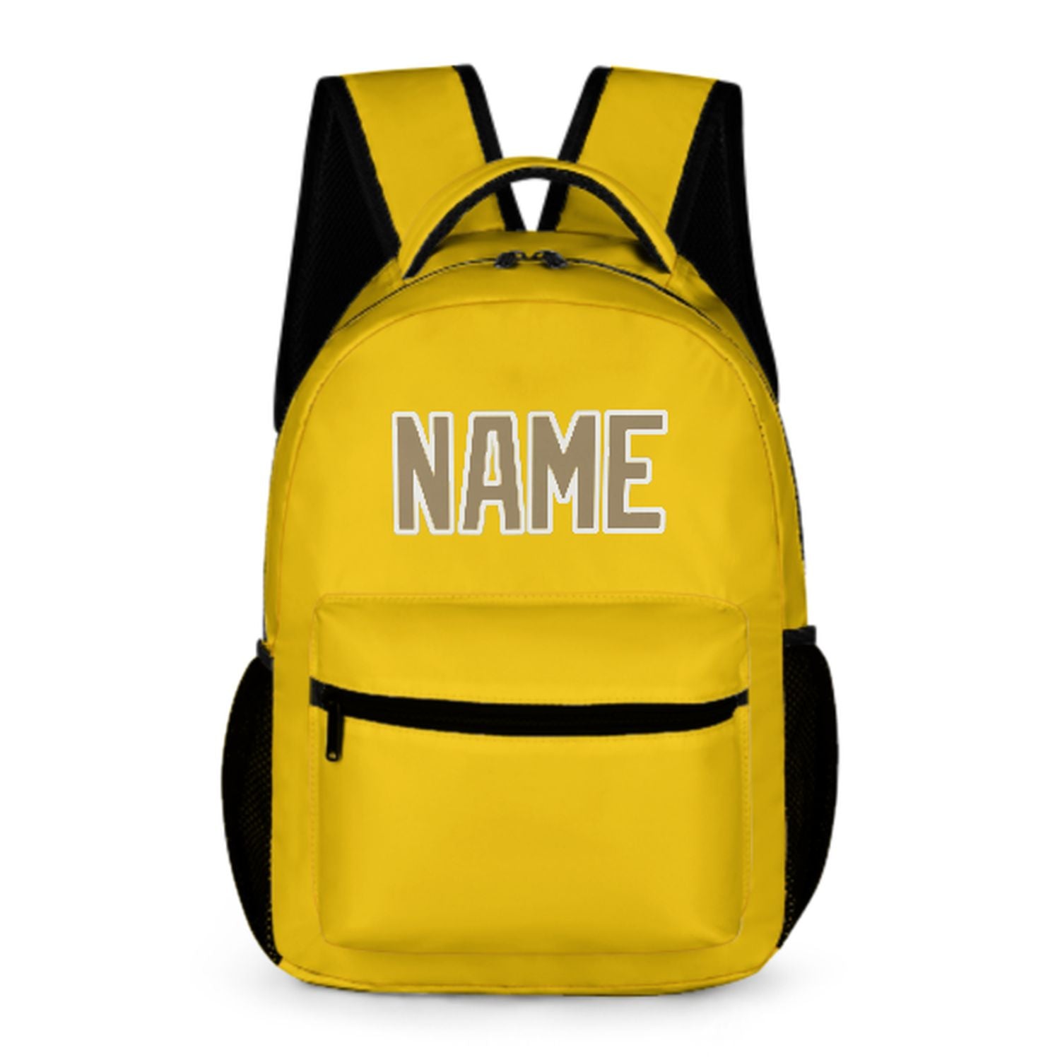 Zaino per bambini personalizzato color cachi chiaro dorato