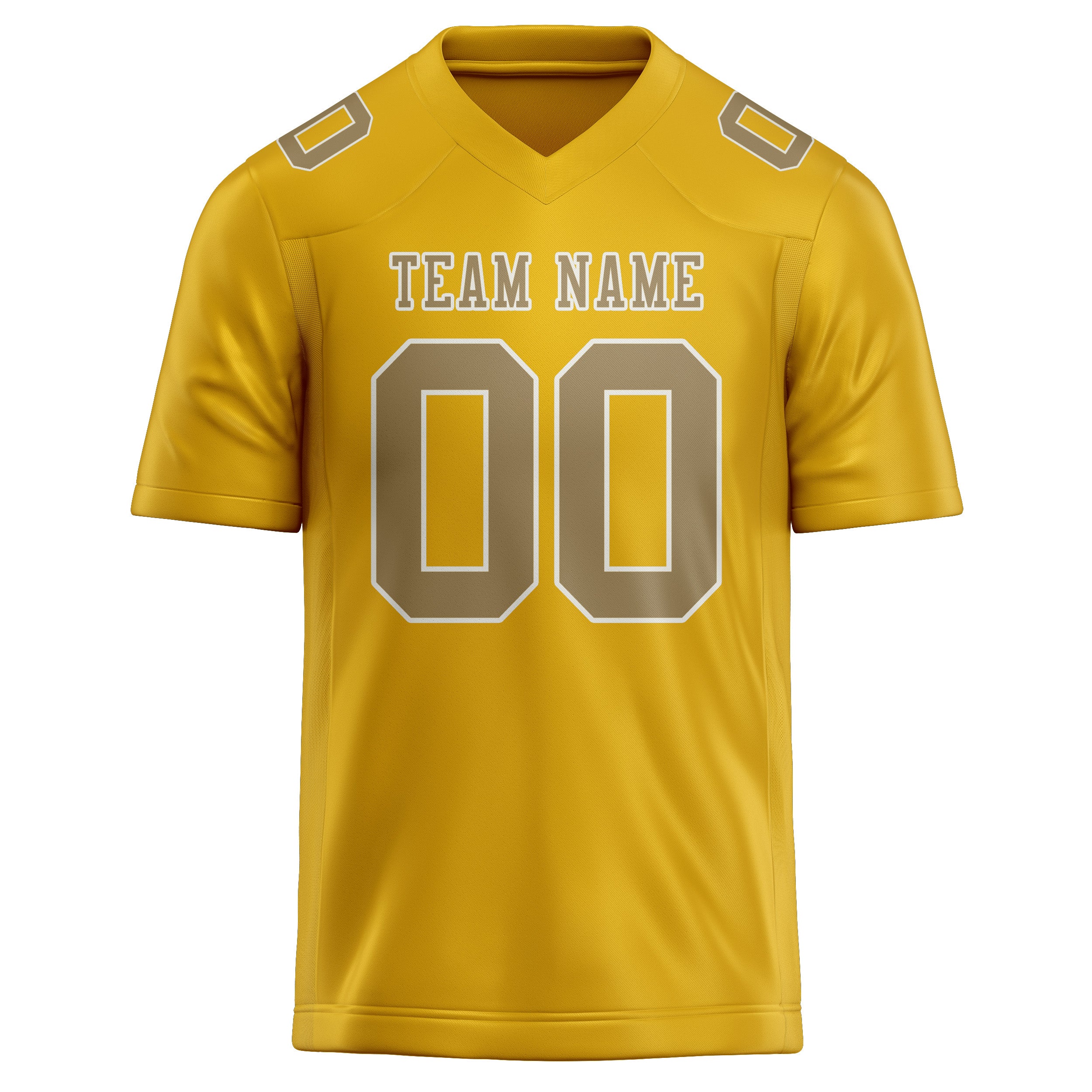 Maglia da rugby personalizzata professionale color oro chiaro cachi