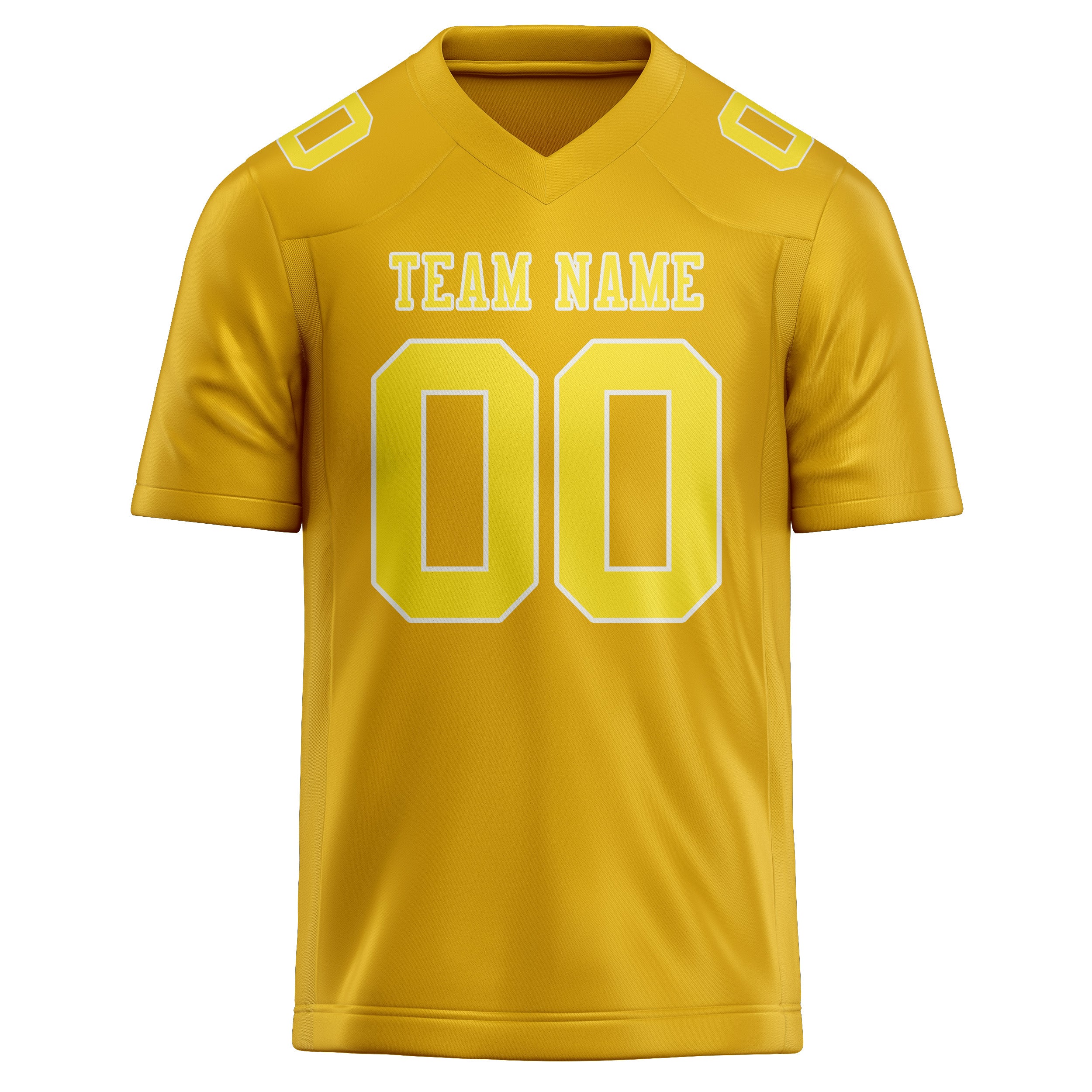Maglia da rugby personalizzata professionale color oro pallido giallo