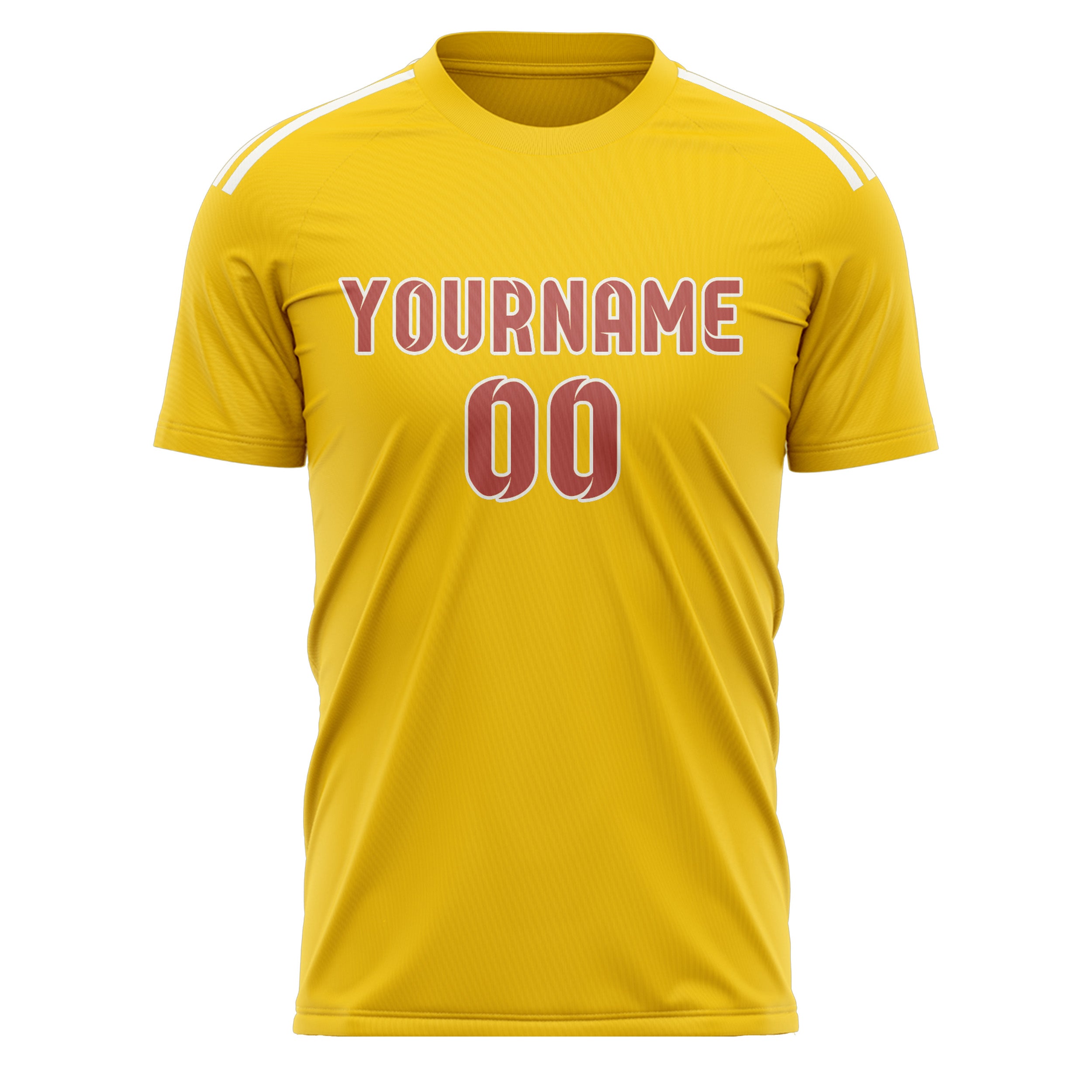Benutzerdefiniertes Professionelles Gold Kupferrose Fußballtrikot