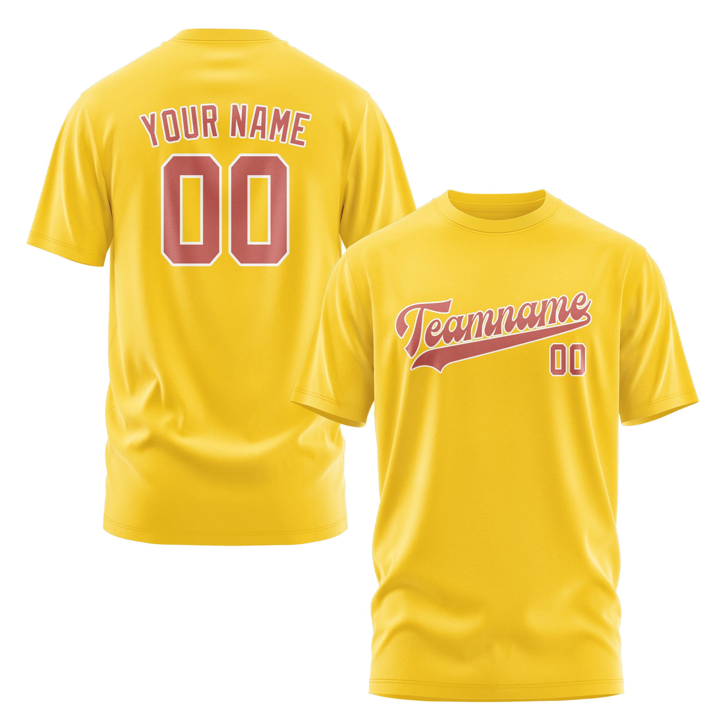 Maßgeschneidertes Gold Kupferrose T-Shirt