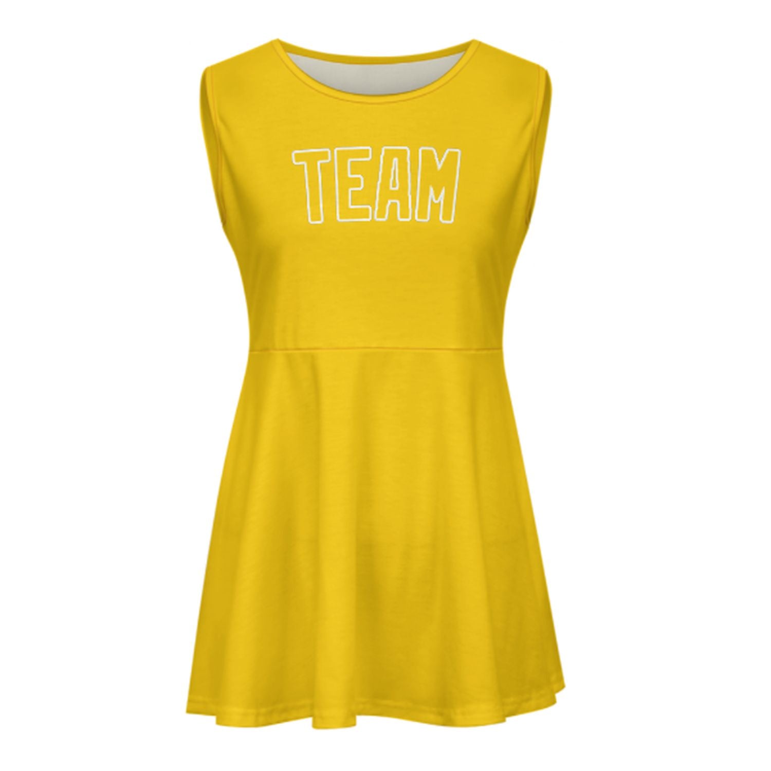 Maßgeschneidertes Gold Gold Cheerleader-Kleid
