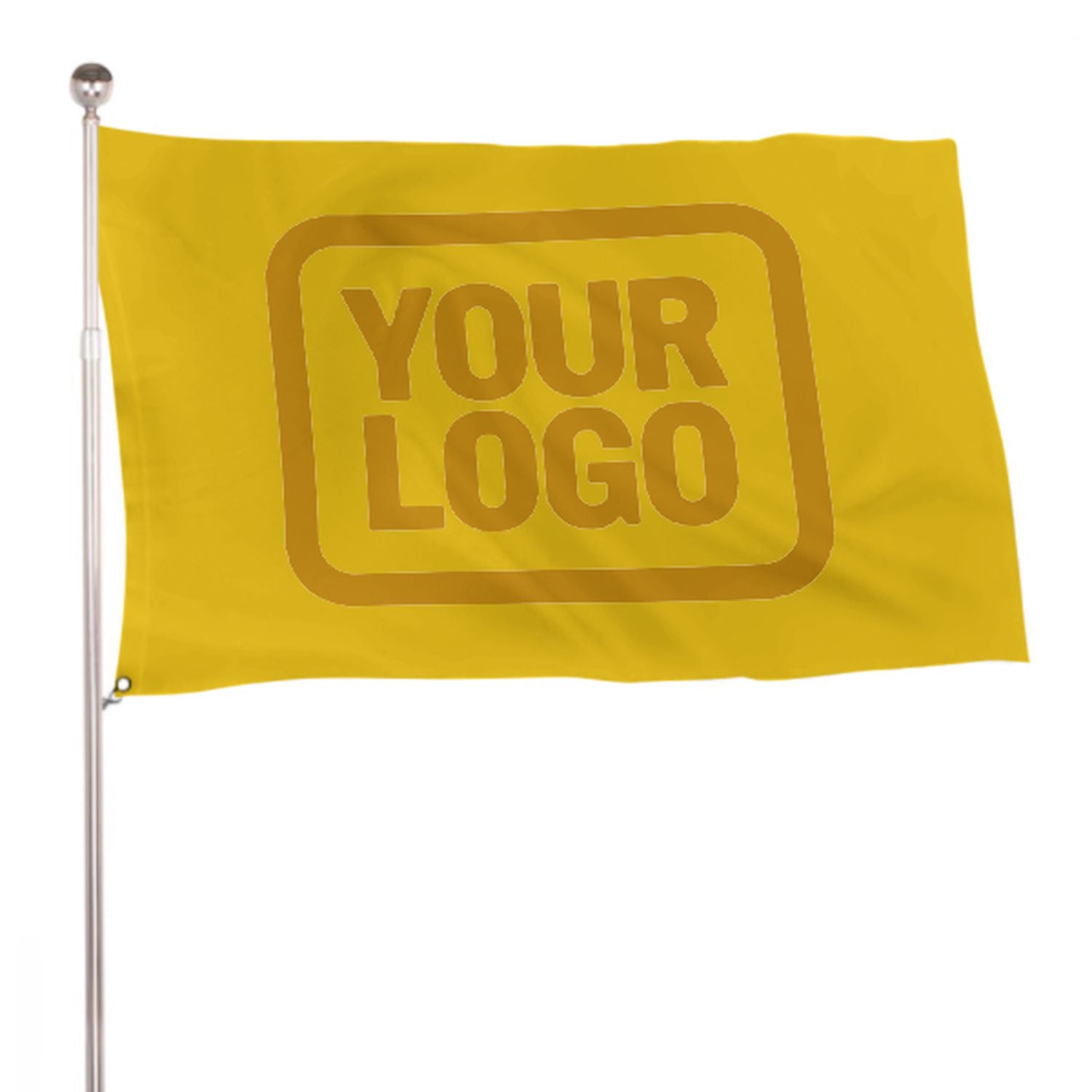 Maßgeschneidertes Gold Gelb Flagge