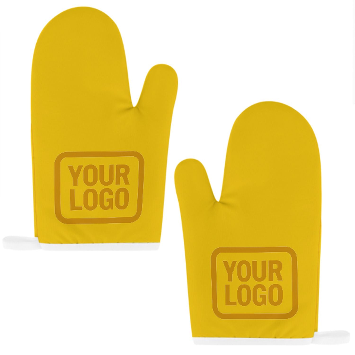 Maßgeschneidertes Gold  Gelb Topfhandschuh Set – 2-teilig