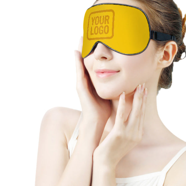 Maßgeschneidertes Gold Gelb Schlafmaske