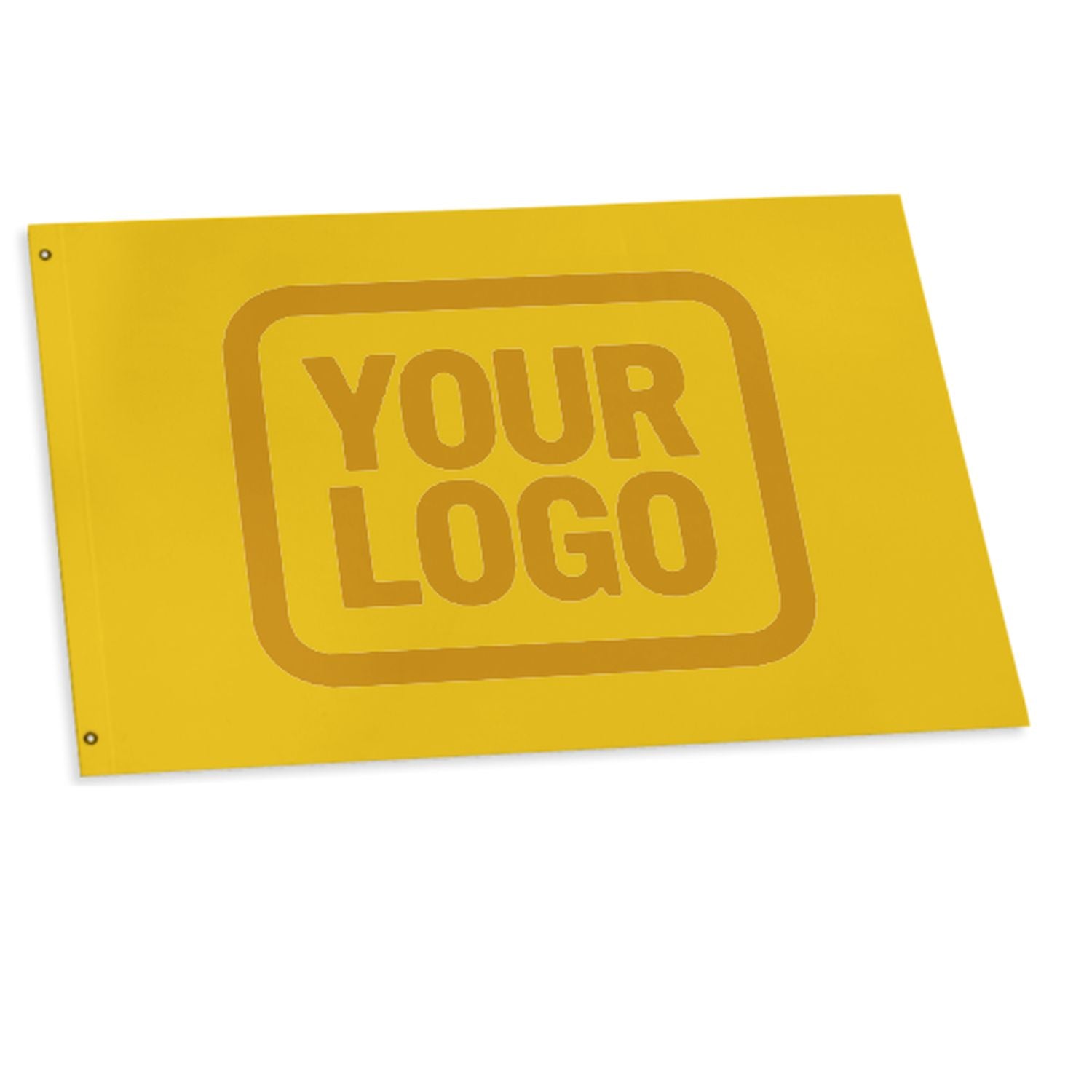 Maßgeschneidertes Gold Gelb Flagge