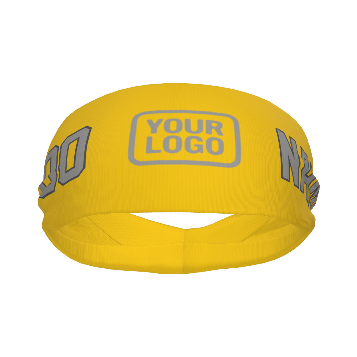 Maßgeschneidertes Gold Grau Sport Stirnband