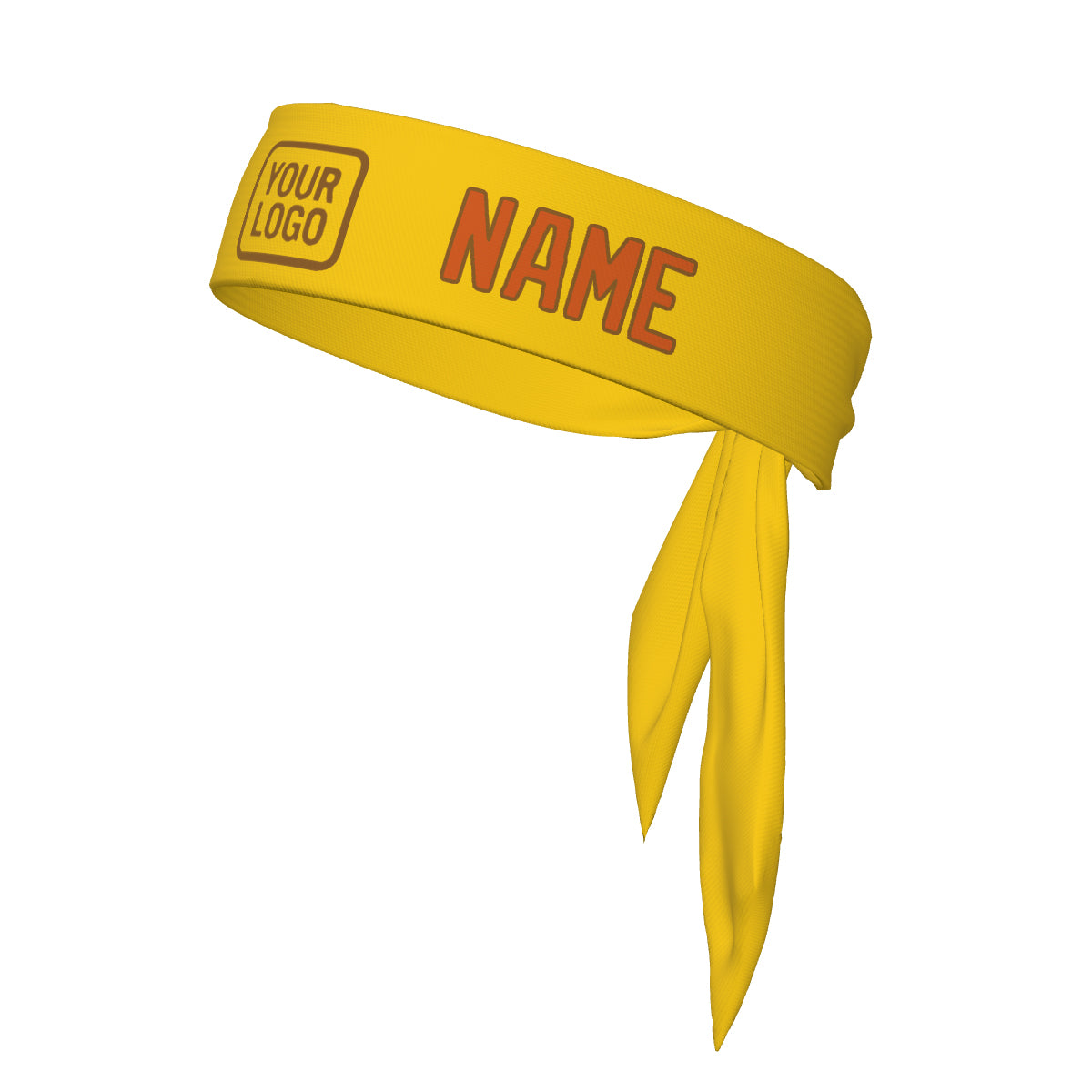 Maßgeschneidertes Gold Orange Stirnband