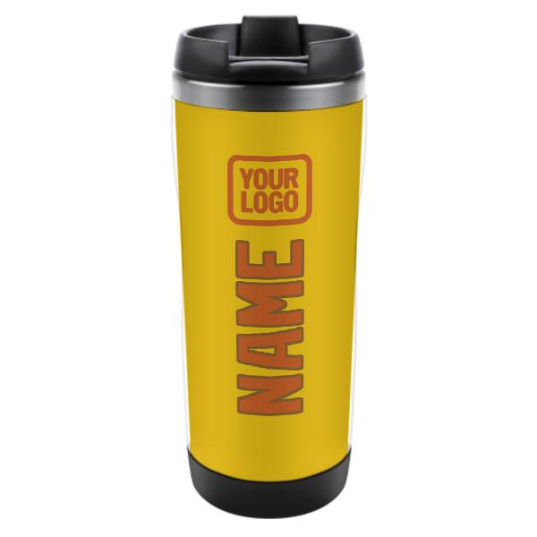 Maßgeschneidertes Gold Orange Edelstahlbecher