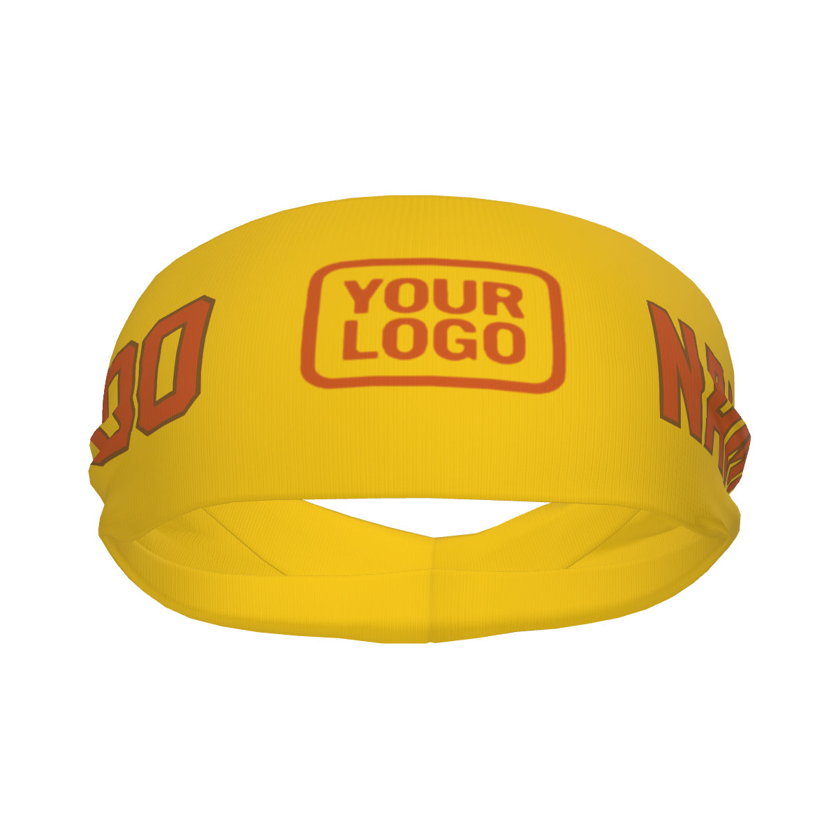 Maßgeschneidertes Gold Orange Sport Stirnband